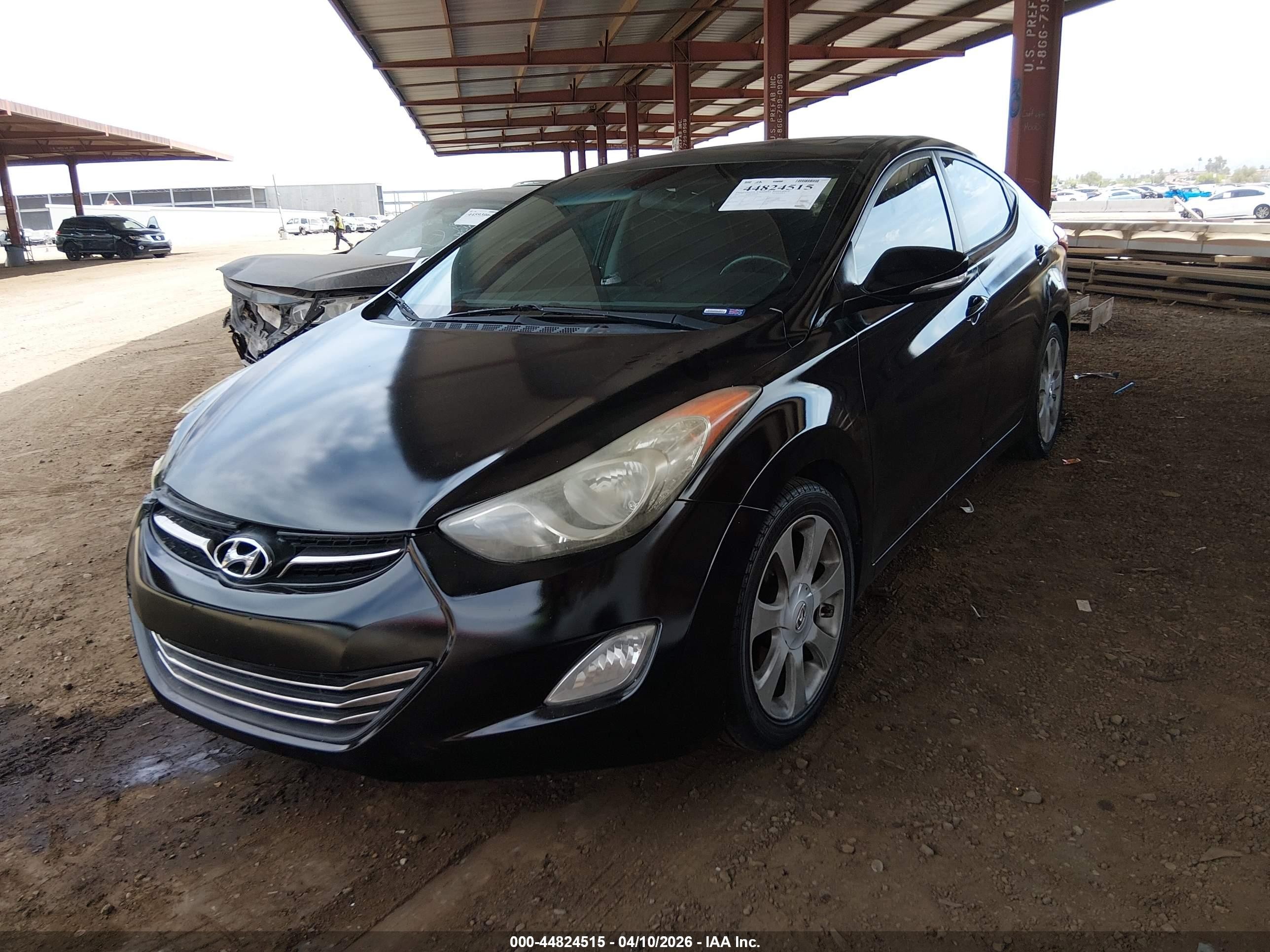 2011 Hyundai Elantra Limited Черный vin: 5NPDH4AE8BH005531