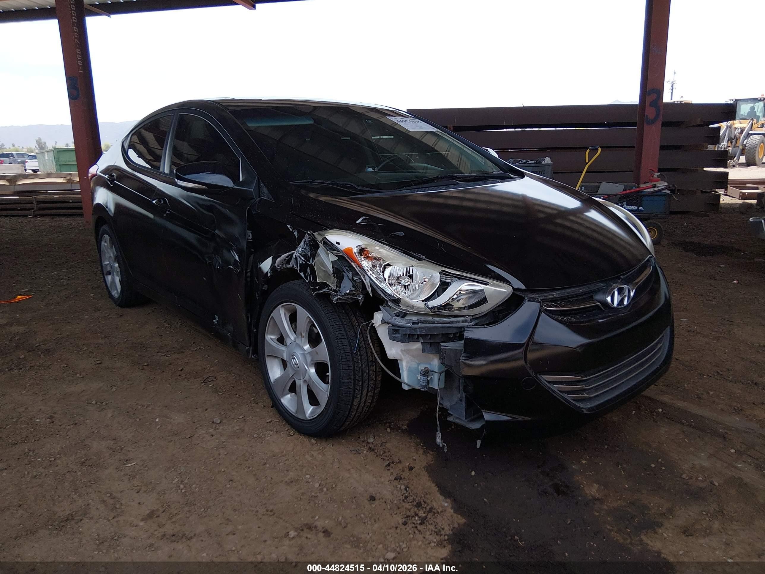 2011 Hyundai Elantra Limited Черный vin: 5NPDH4AE8BH005531