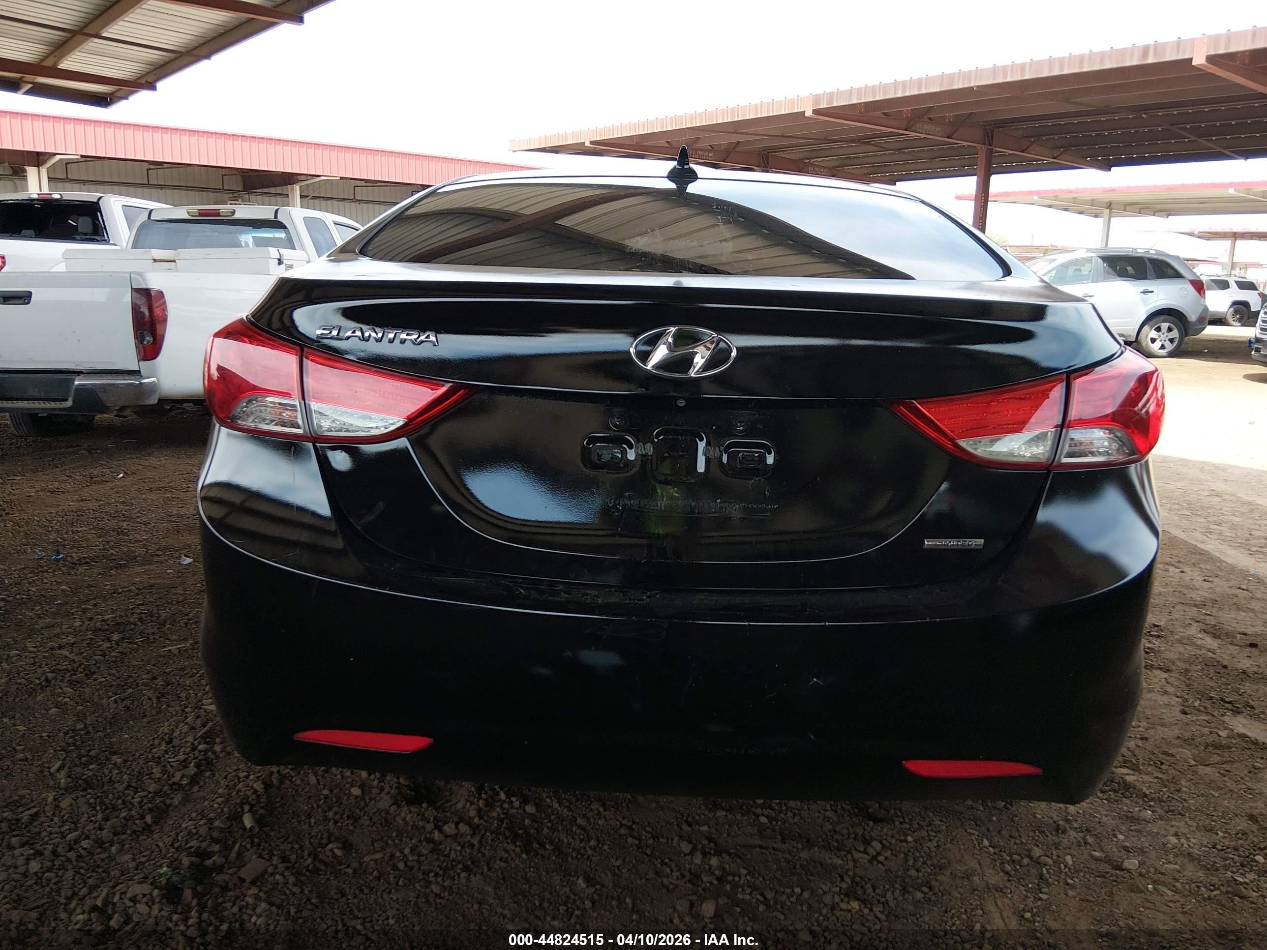 2011 Hyundai Elantra Limited Черный vin: 5NPDH4AE8BH005531