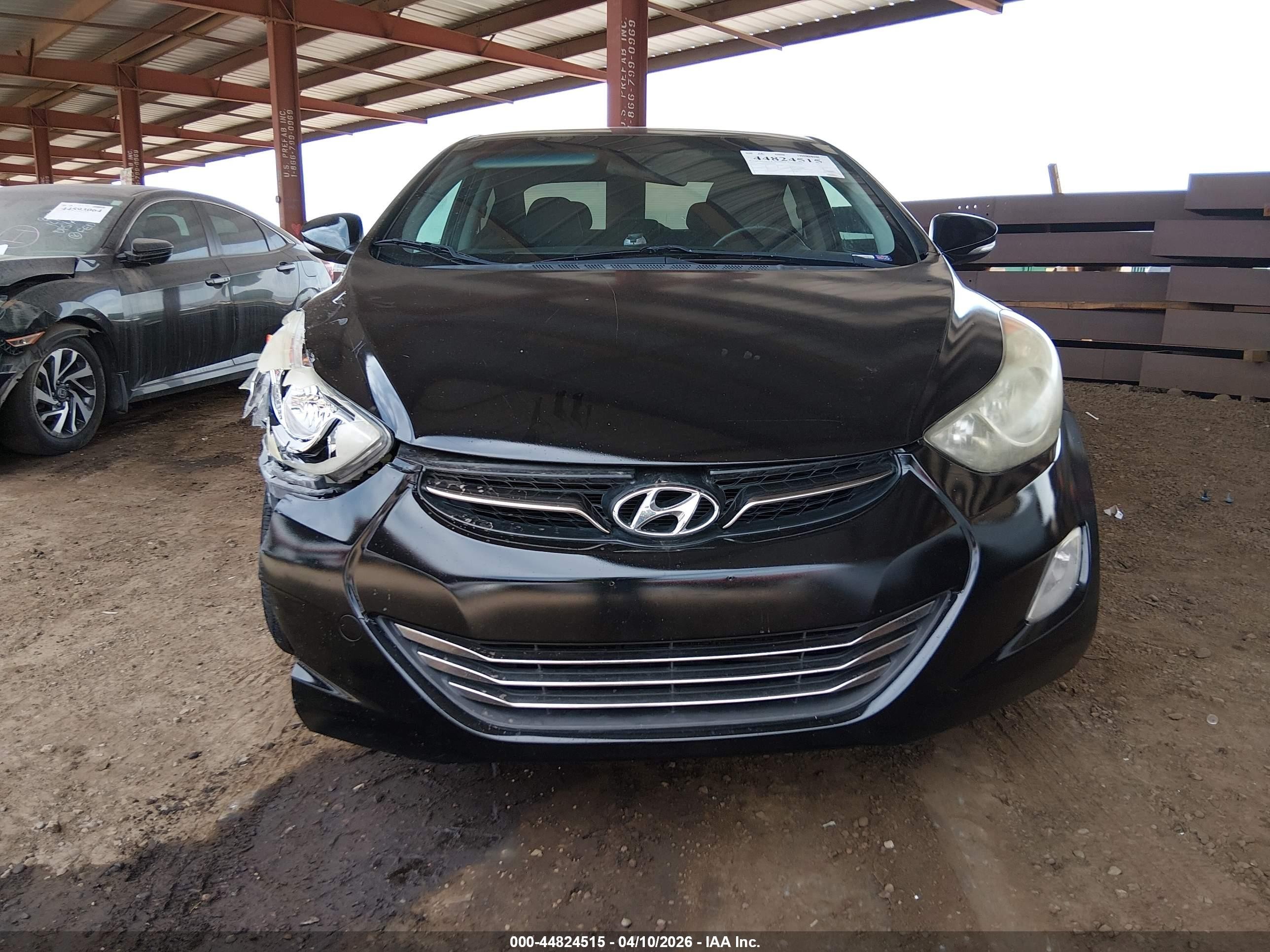 2011 Hyundai Elantra Limited Черный vin: 5NPDH4AE8BH005531