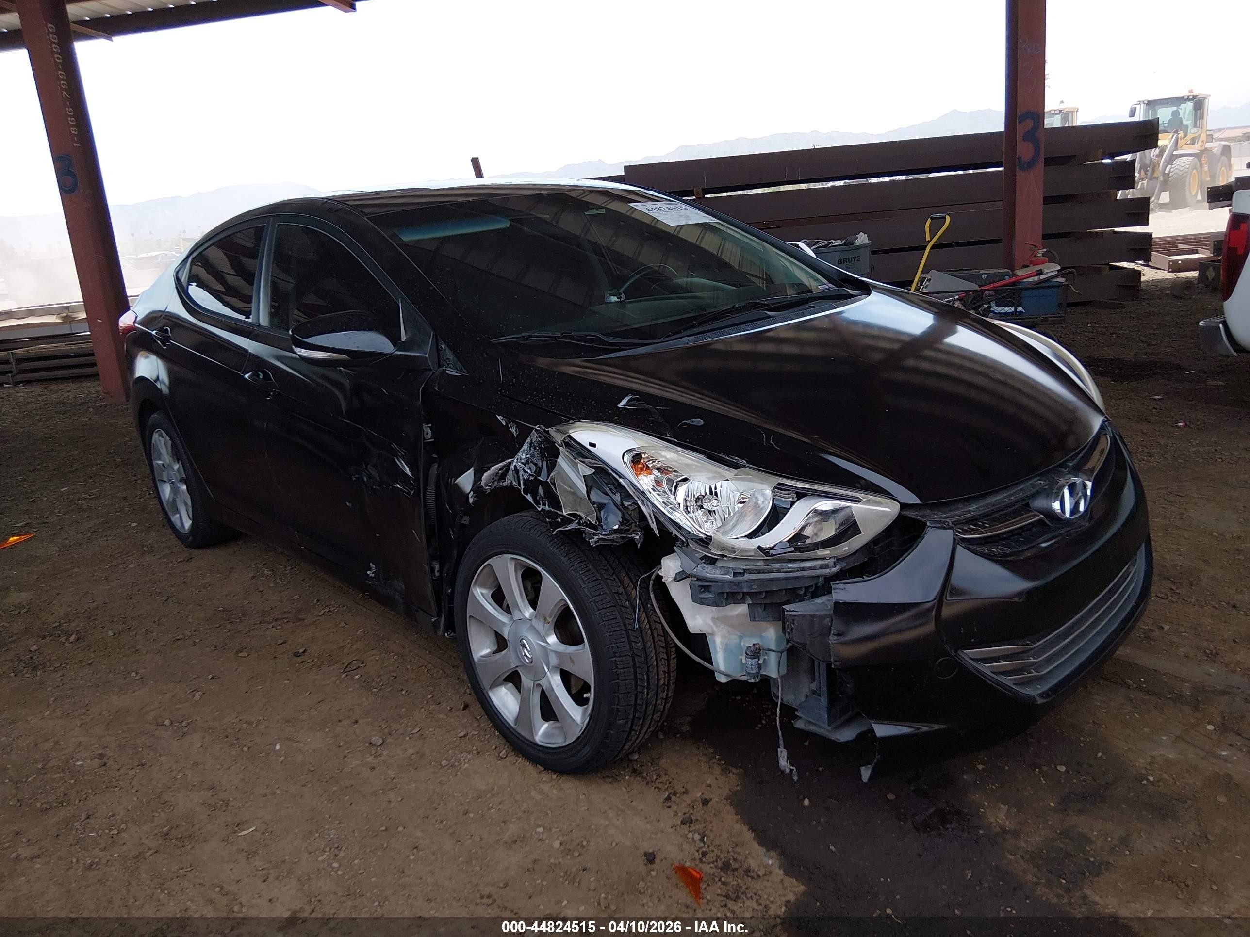2011 Hyundai Elantra Limited Черный vin: 5NPDH4AE8BH005531
