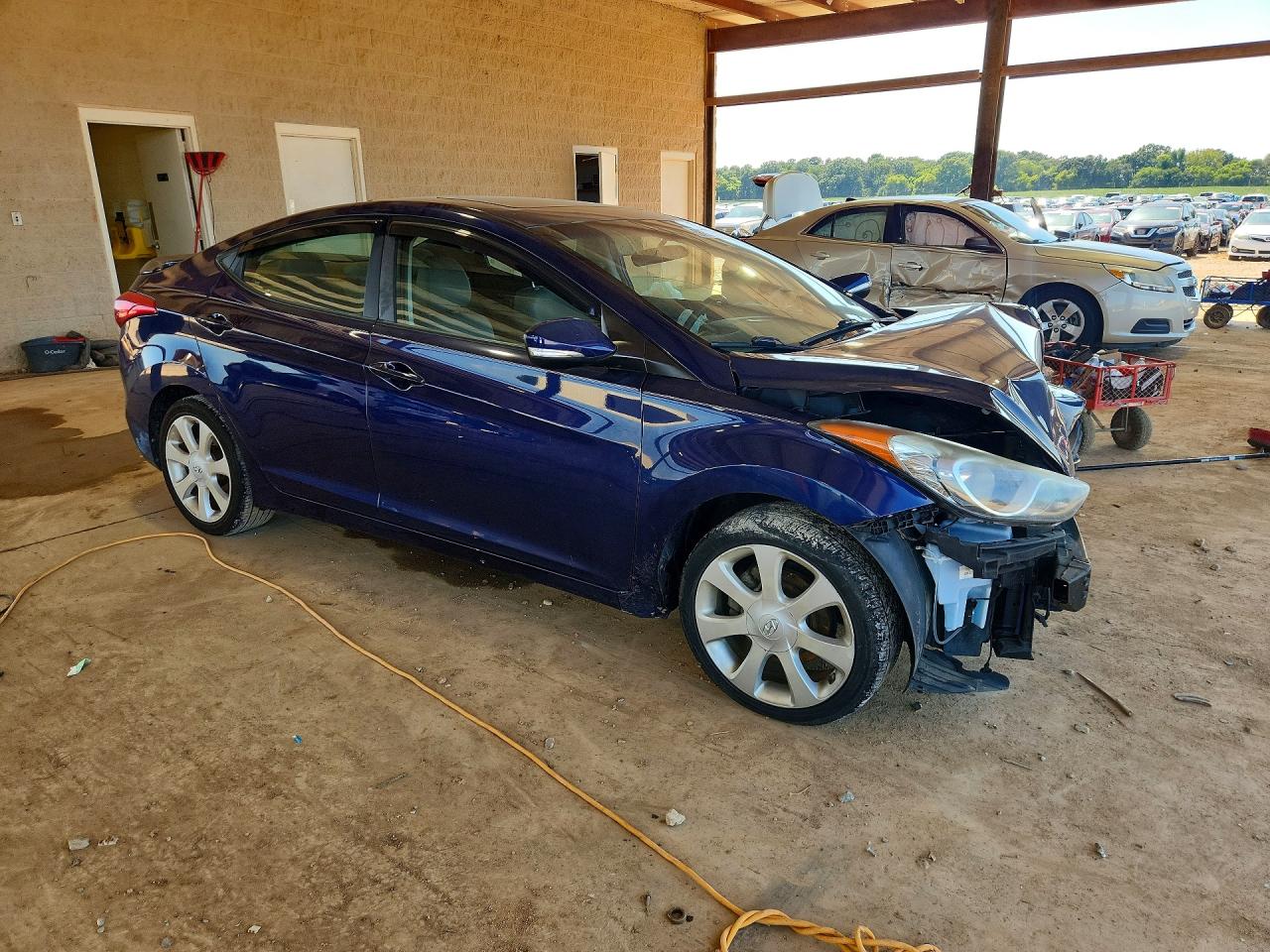 2011 Hyundai Elantra Limited Синий vin: 5NPDH4AE8BH006405