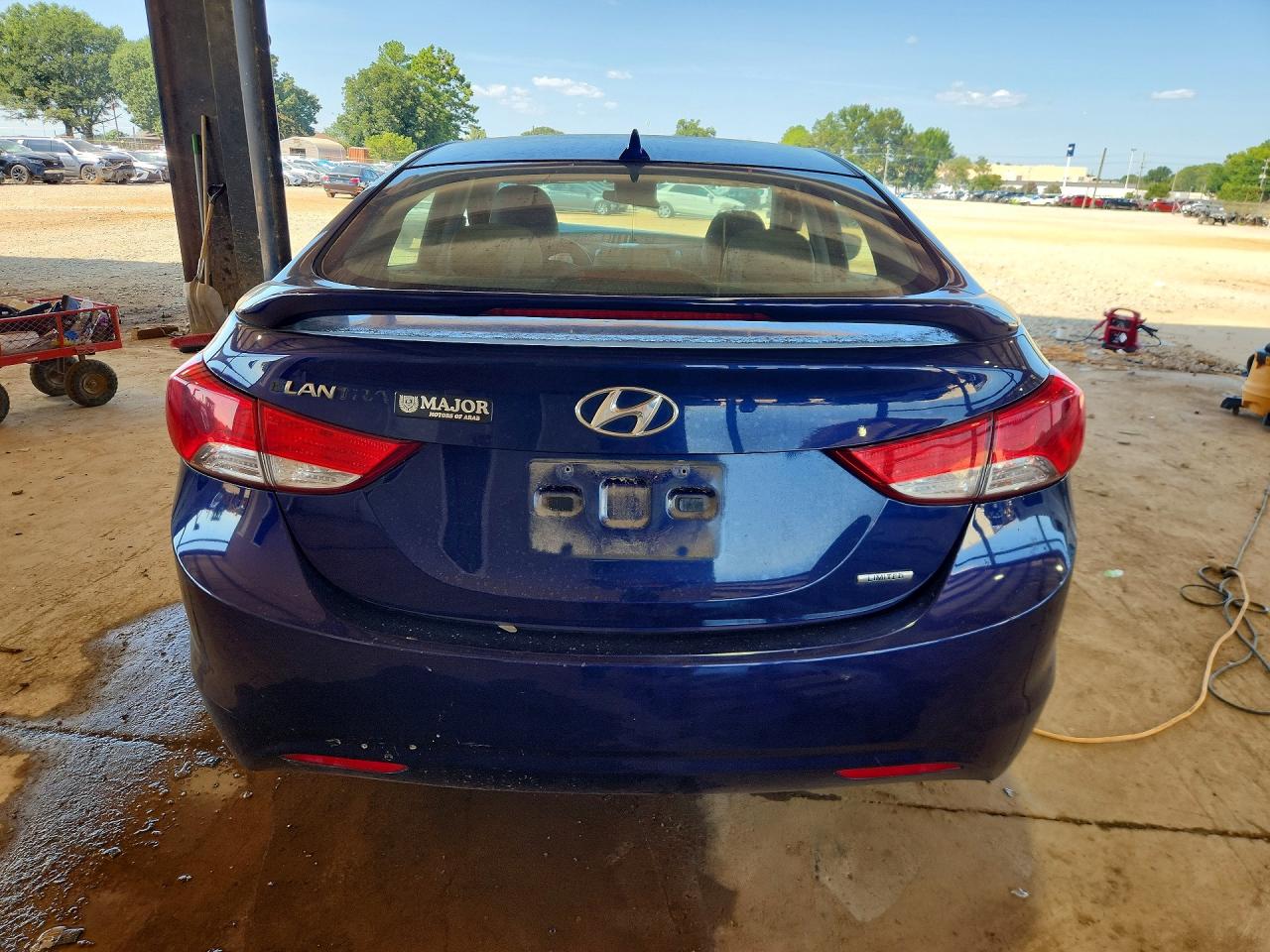 2011 Hyundai Elantra Limited Синий vin: 5NPDH4AE8BH006405
