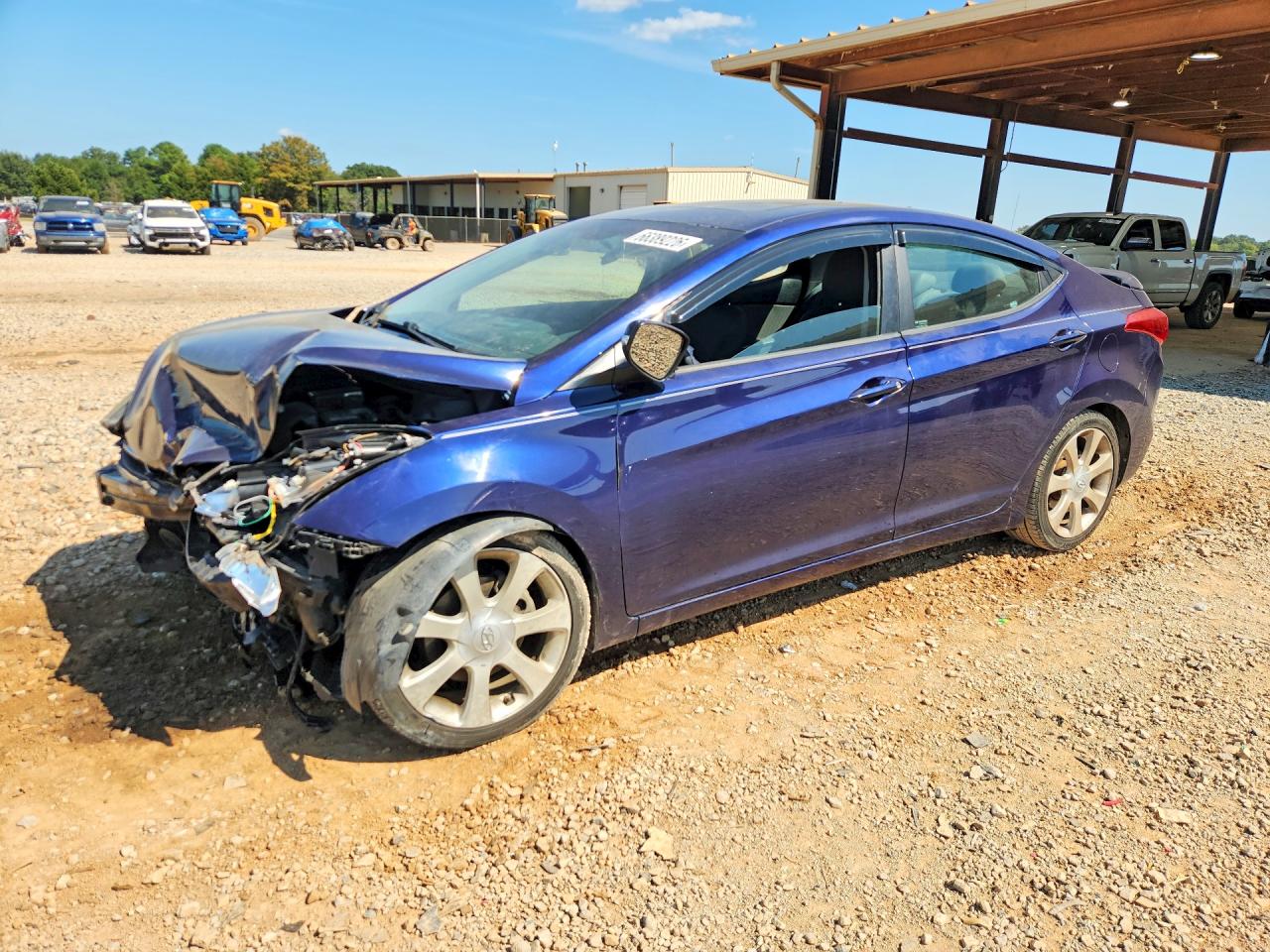 2011 Hyundai Elantra Limited Blue vin: 5NPDH4AE8BH006405