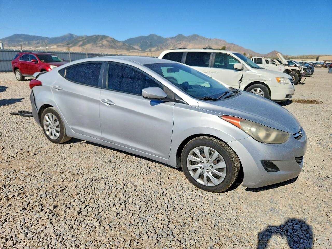 2011 Hyundai Elantra Gls Gray vin: 5NPDH4AE8BH013659