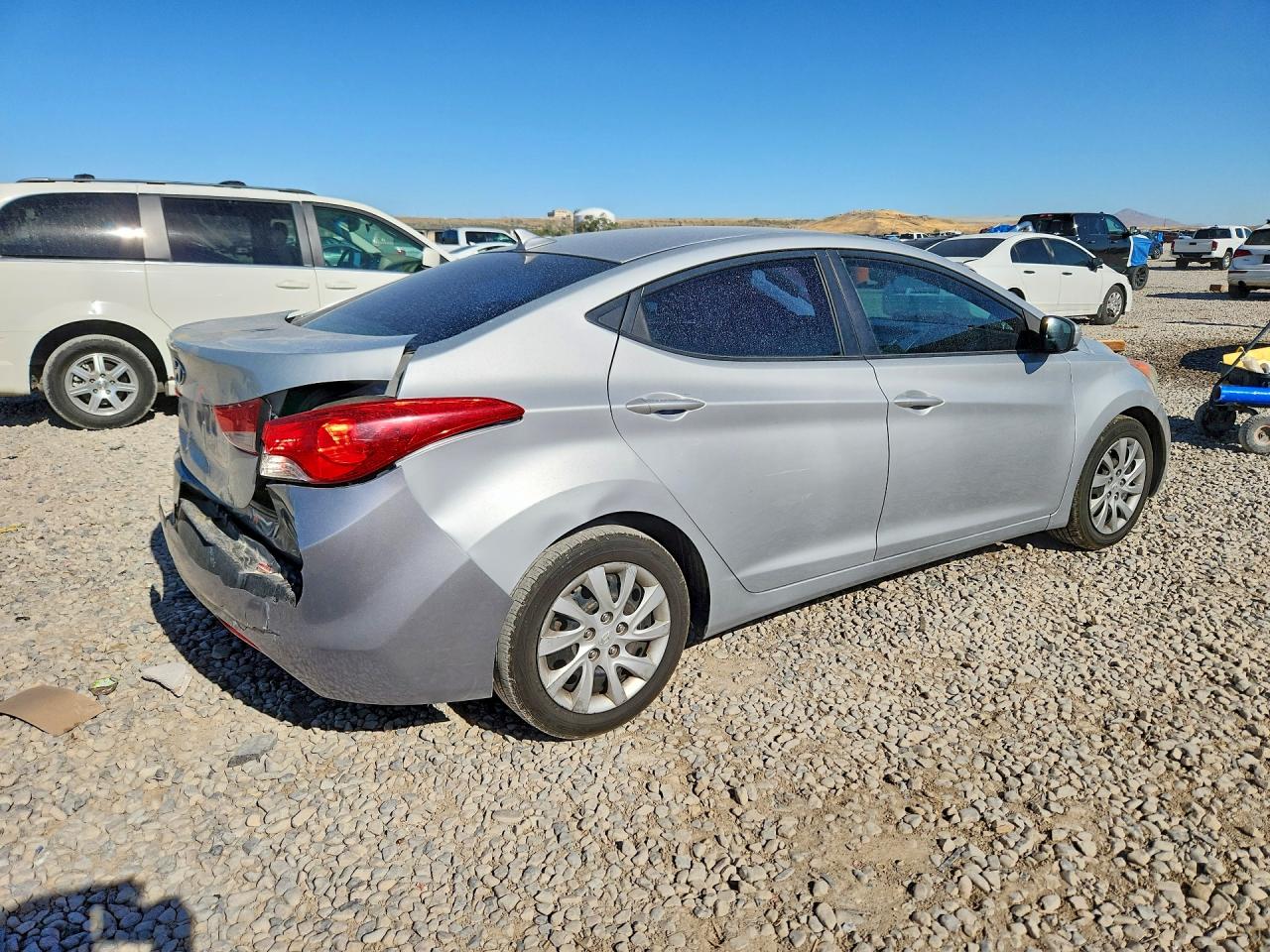 2011 Hyundai Elantra Gls Gray vin: 5NPDH4AE8BH013659