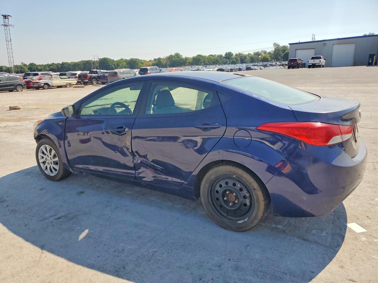 2011 Hyundai Elantra Gls Blue vin: 5NPDH4AE8BH023351