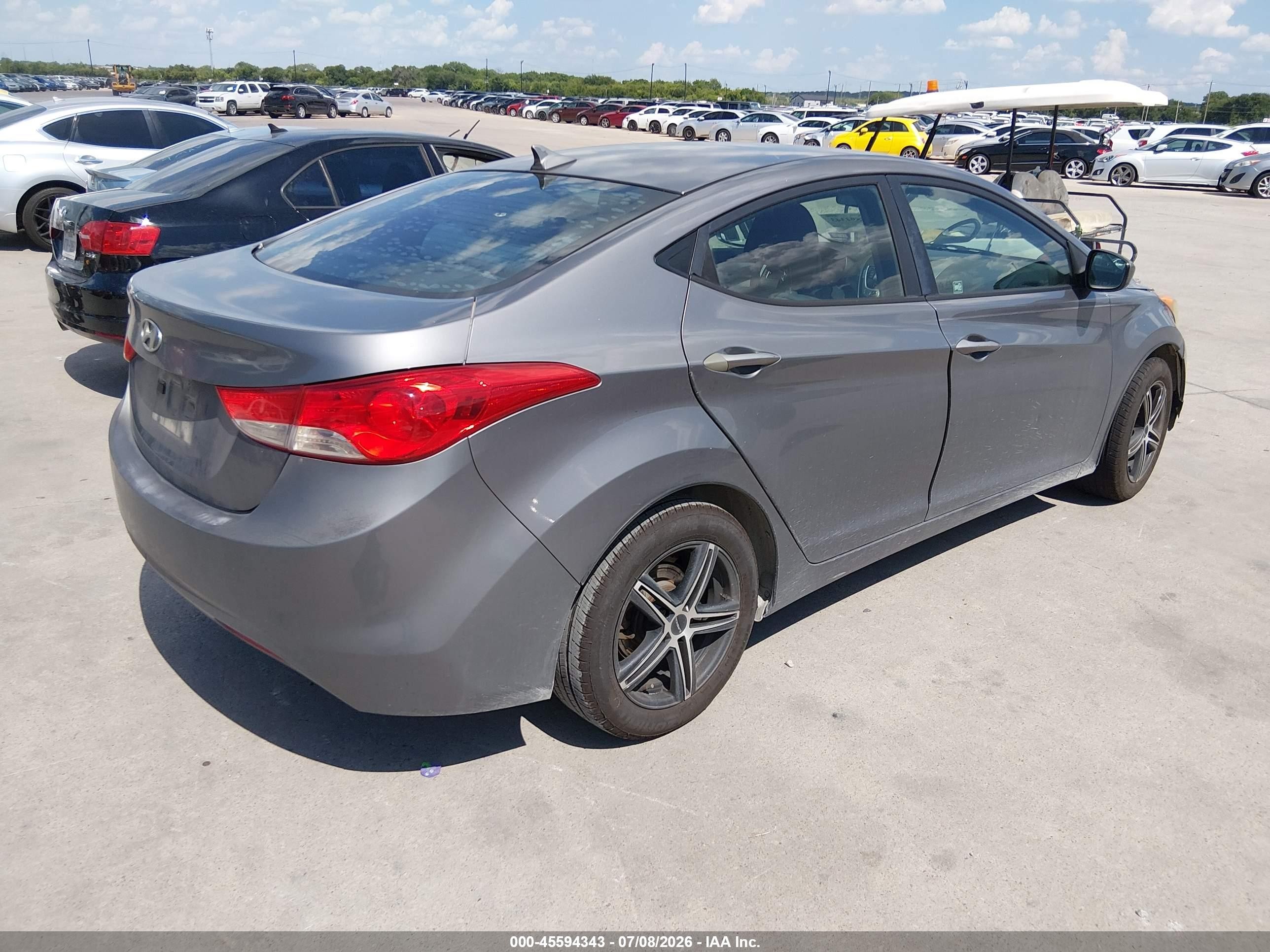 2011 Hyundai Elantra Gls Серый vin: 5NPDH4AE8BH036469