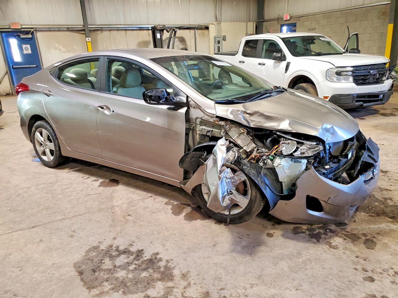 2011 Hyundai Elantra Gls Silver vin: 5NPDH4AE8BH040392