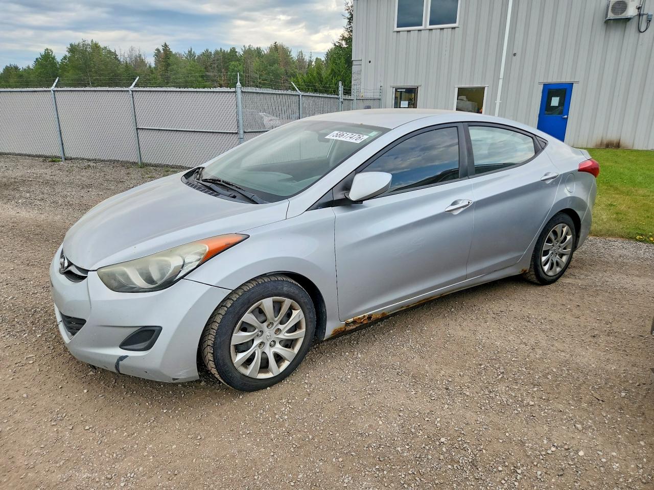 2011 Hyundai Elantra Gls Silver vin: 5NPDH4AE8BH040599
