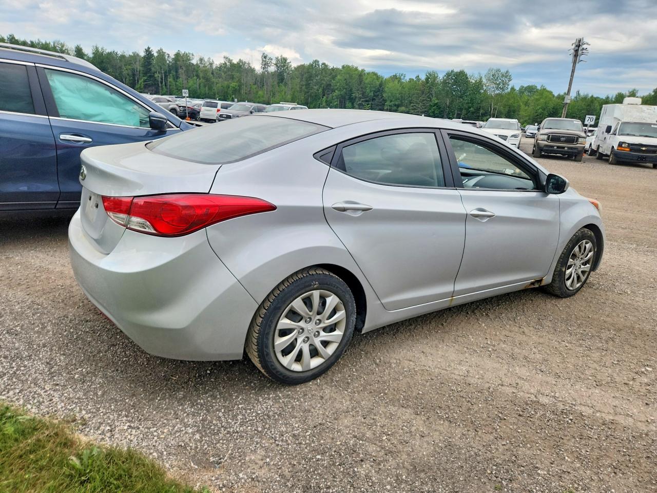 2011 Hyundai Elantra Gls Silver vin: 5NPDH4AE8BH040599