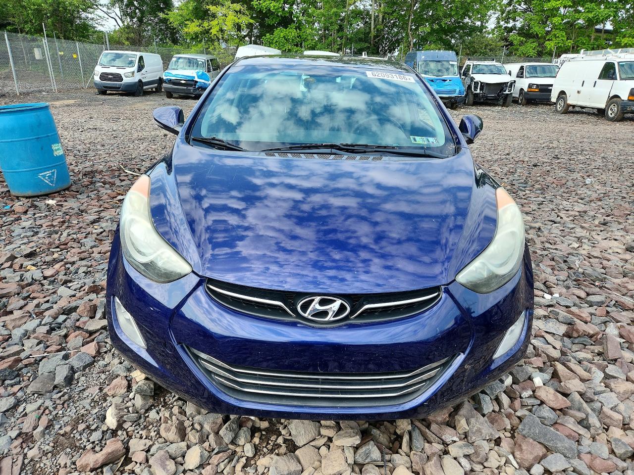 2011 Hyundai Elantra Limited Blue vin: 5NPDH4AE8BH042529