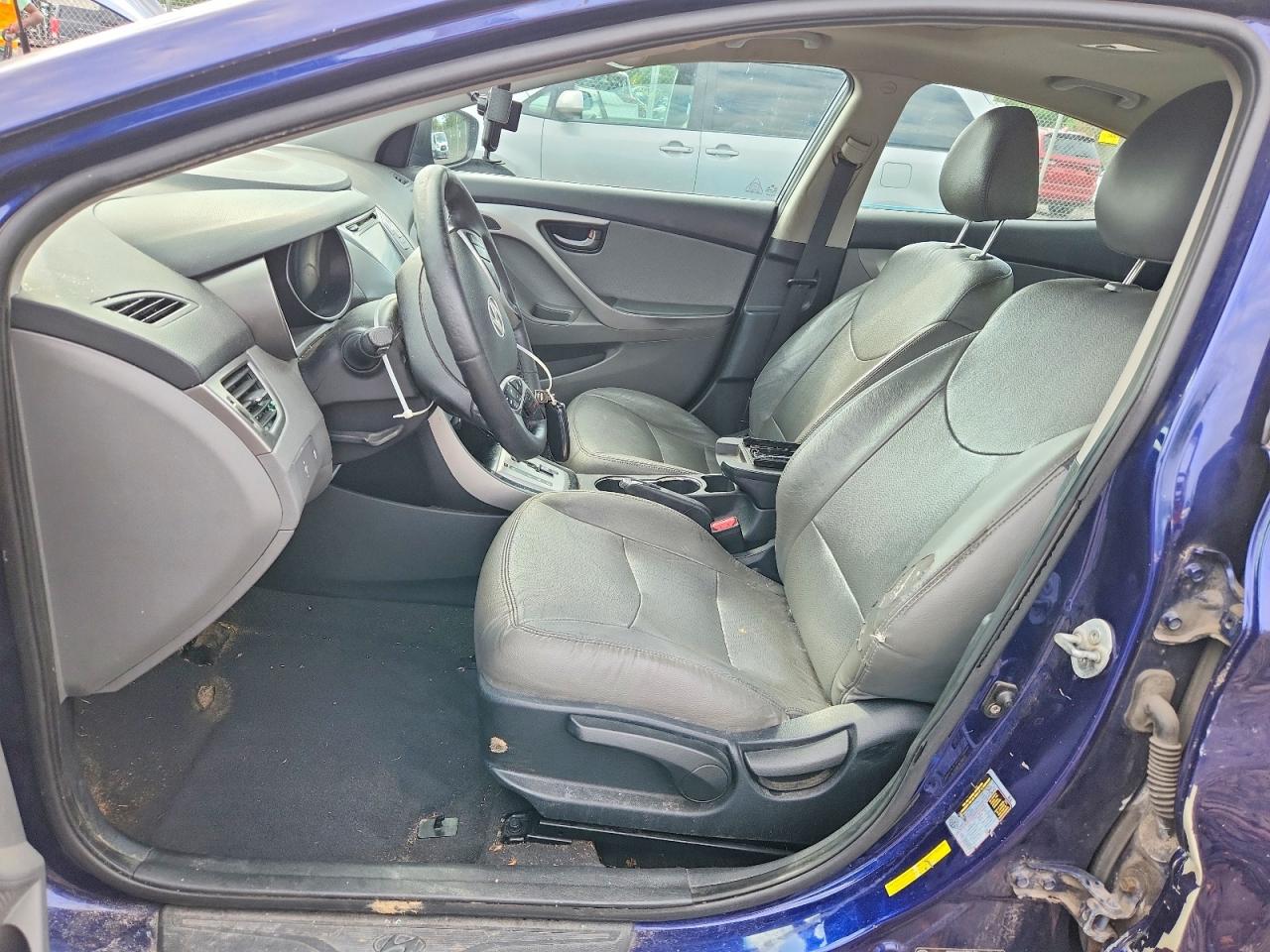 2011 Hyundai Elantra Limited Blue vin: 5NPDH4AE8BH042529