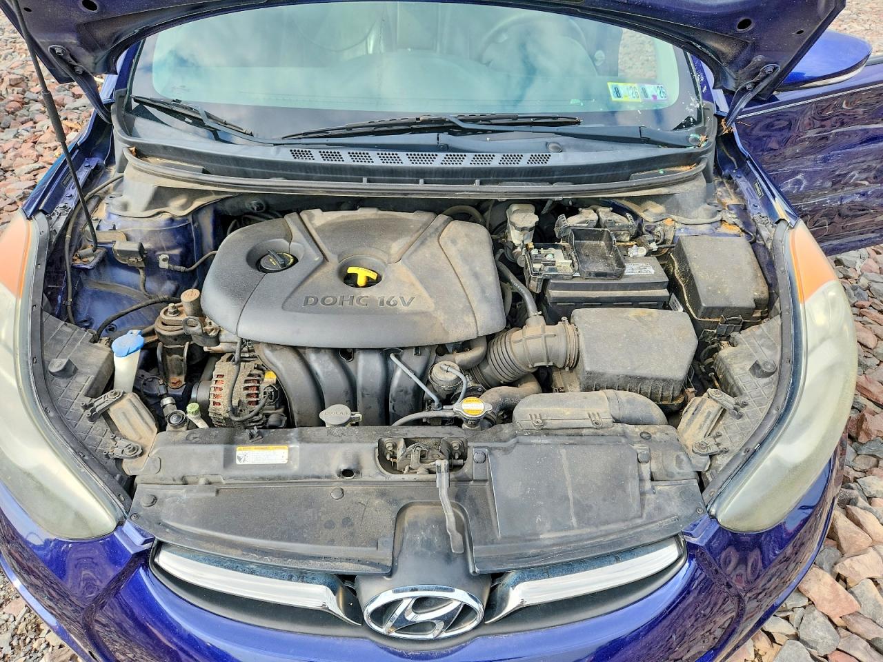 2011 Hyundai Elantra Limited Blue vin: 5NPDH4AE8BH042529