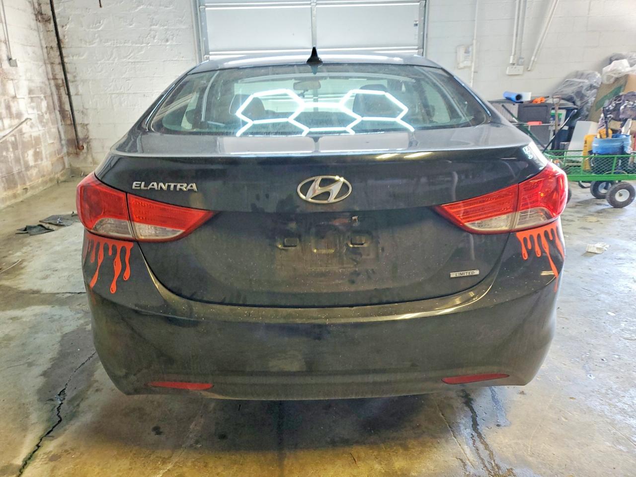 2011 Hyundai Elantra Limited Black vin: 5NPDH4AE8BH049268