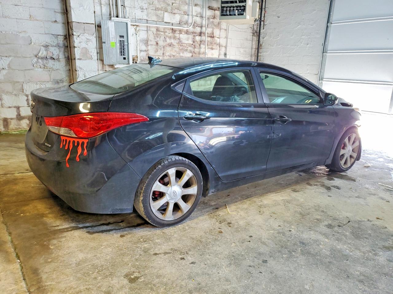 2011 Hyundai Elantra Limited Black vin: 5NPDH4AE8BH049268
