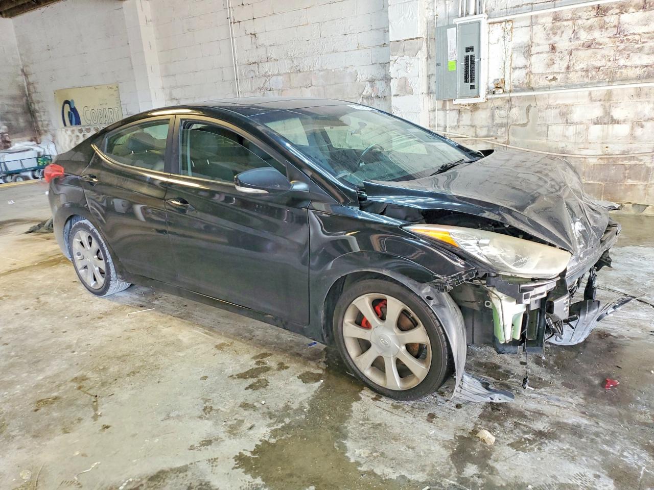 2011 Hyundai Elantra Limited Black vin: 5NPDH4AE8BH049268