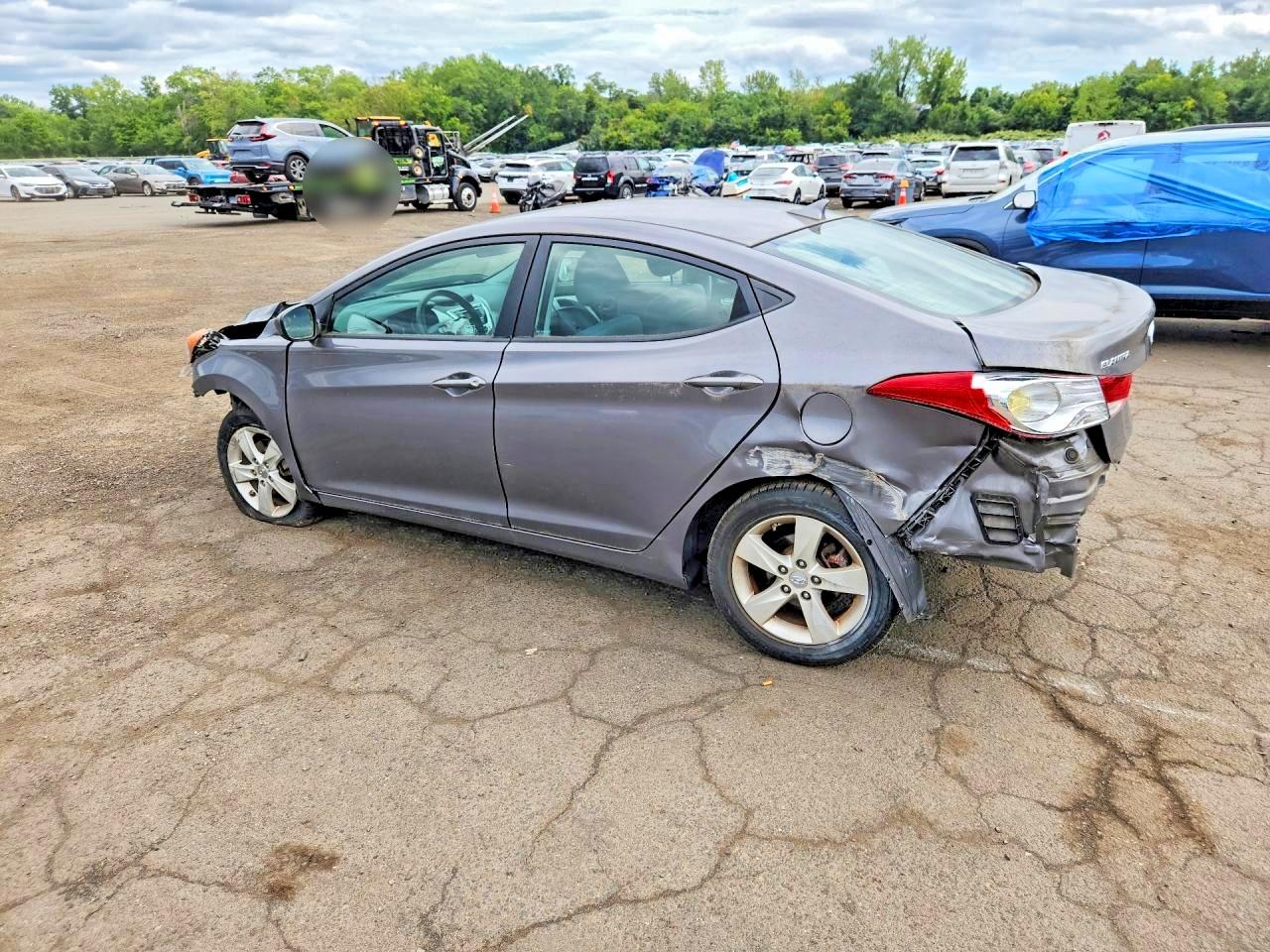 2011 Hyundai Elantra Gls Gray vin: 5NPDH4AE8BH056771
