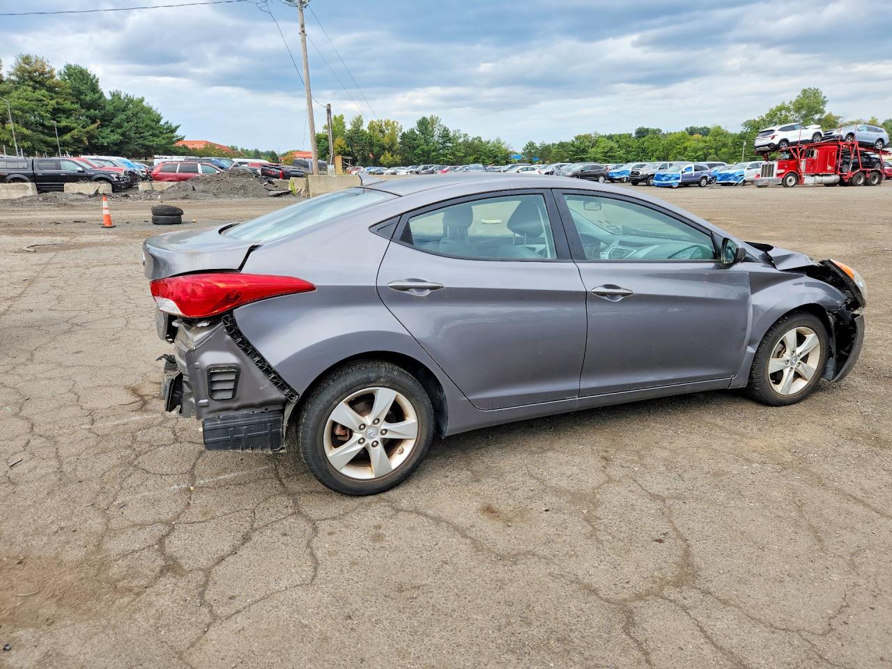 2011 Hyundai Elantra Gls Gray vin: 5NPDH4AE8BH056771