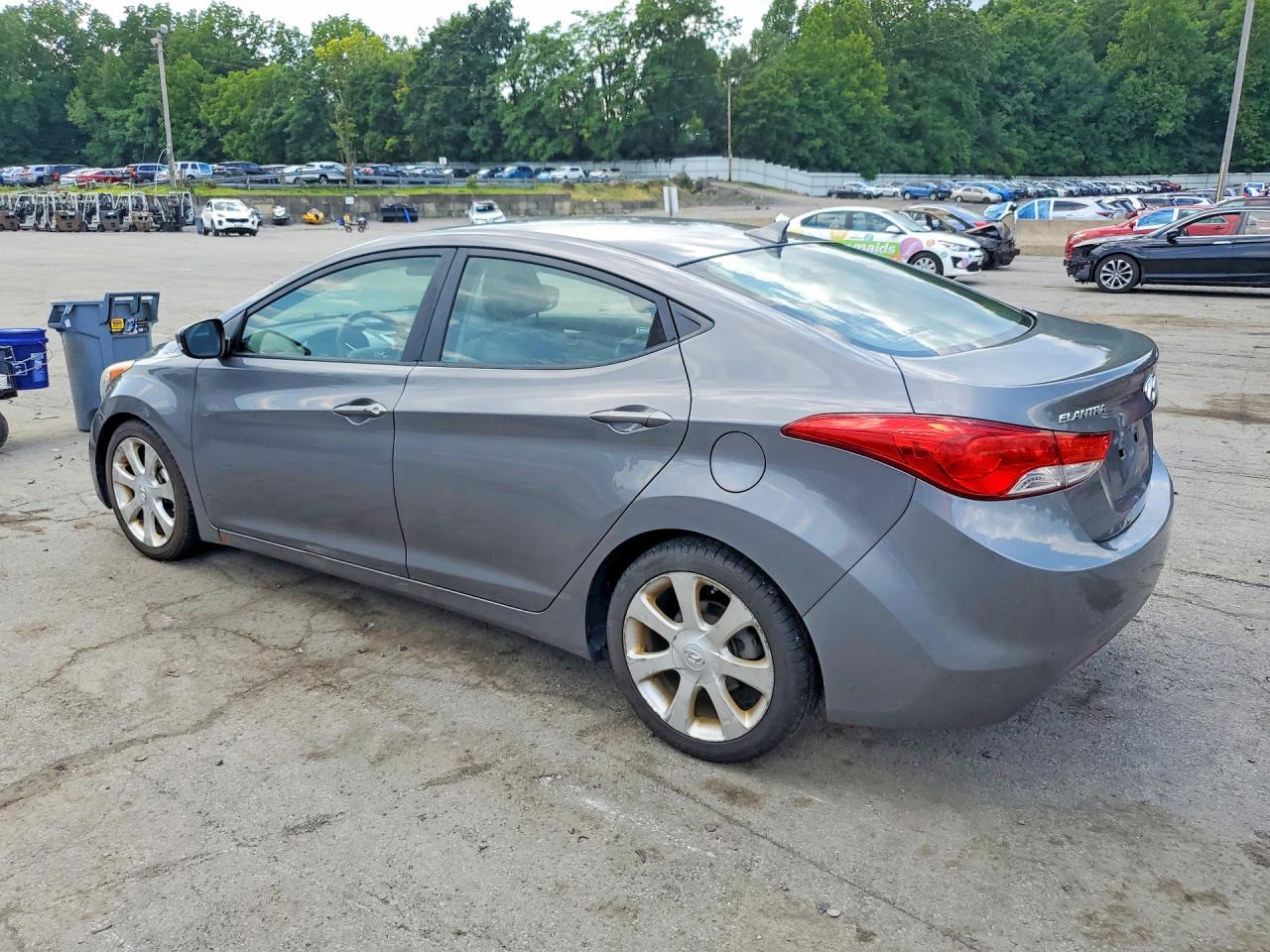 2011 Hyundai Elantra Limited Gray vin: 5NPDH4AE8BH056835