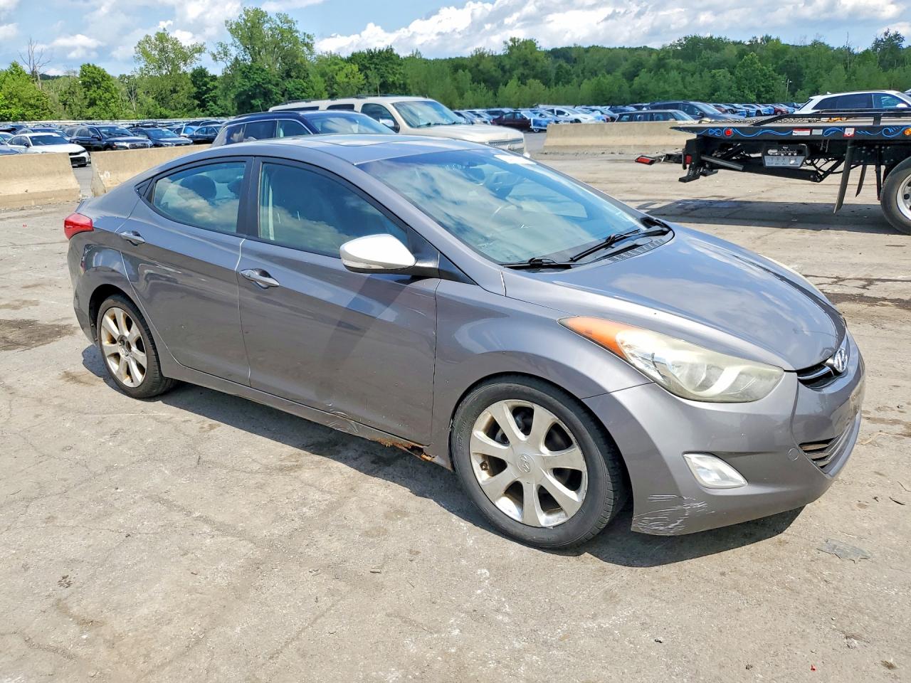 2011 Hyundai Elantra Limited Gray vin: 5NPDH4AE8BH056835