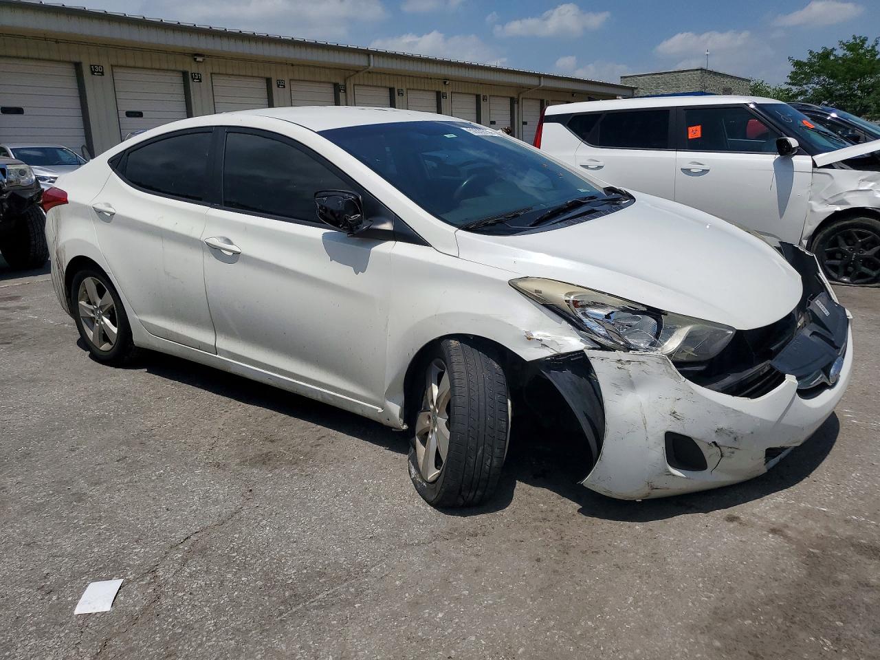 2011 Hyundai Elantra Gls White vin: 5NPDH4AE8BH060917