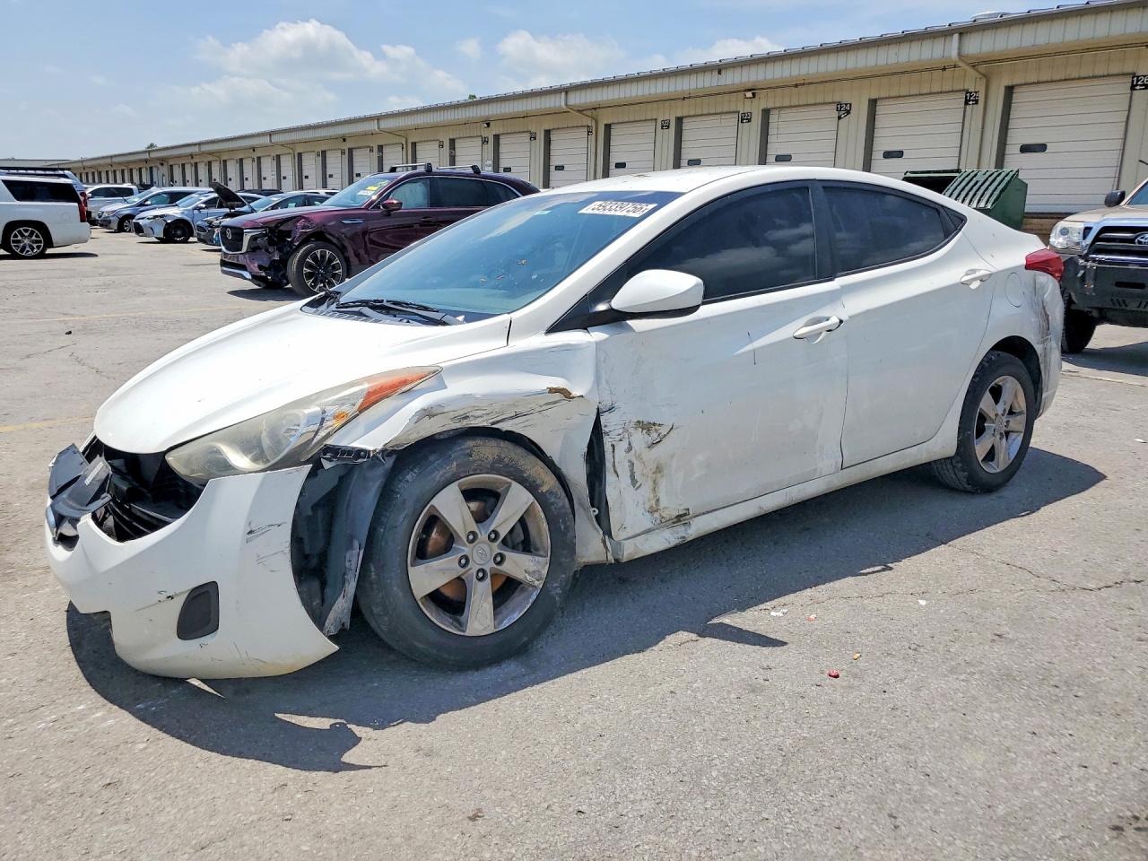 2011 Hyundai Elantra Gls White vin: 5NPDH4AE8BH060917