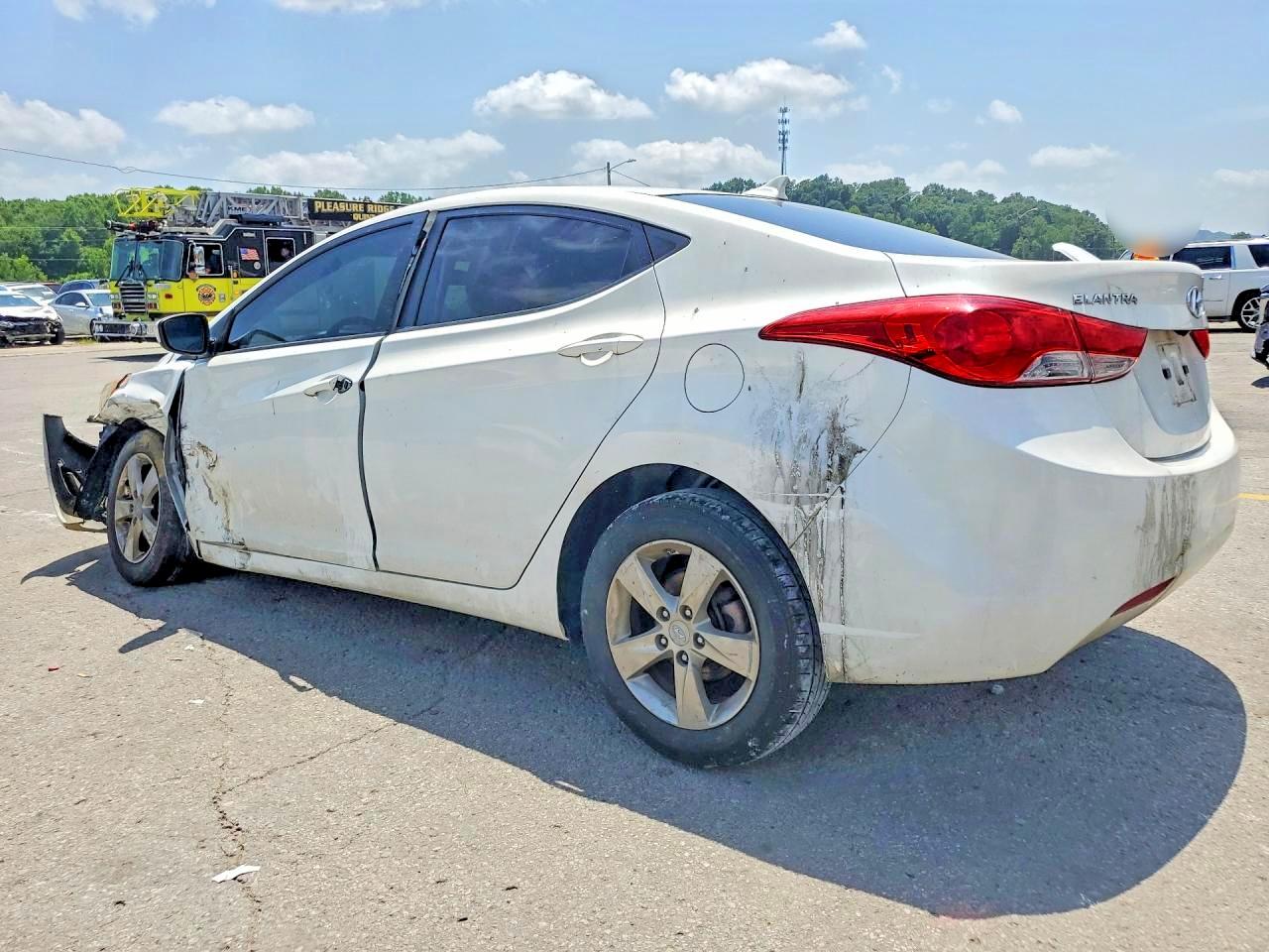 2011 Hyundai Elantra Gls White vin: 5NPDH4AE8BH060917
