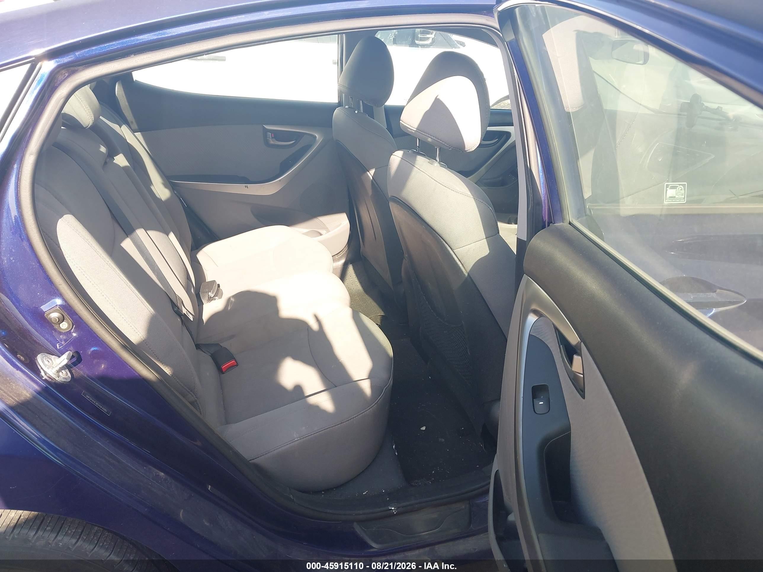 2012 Hyundai Elantra Gls Blue vin: 5NPDH4AE8CH064080