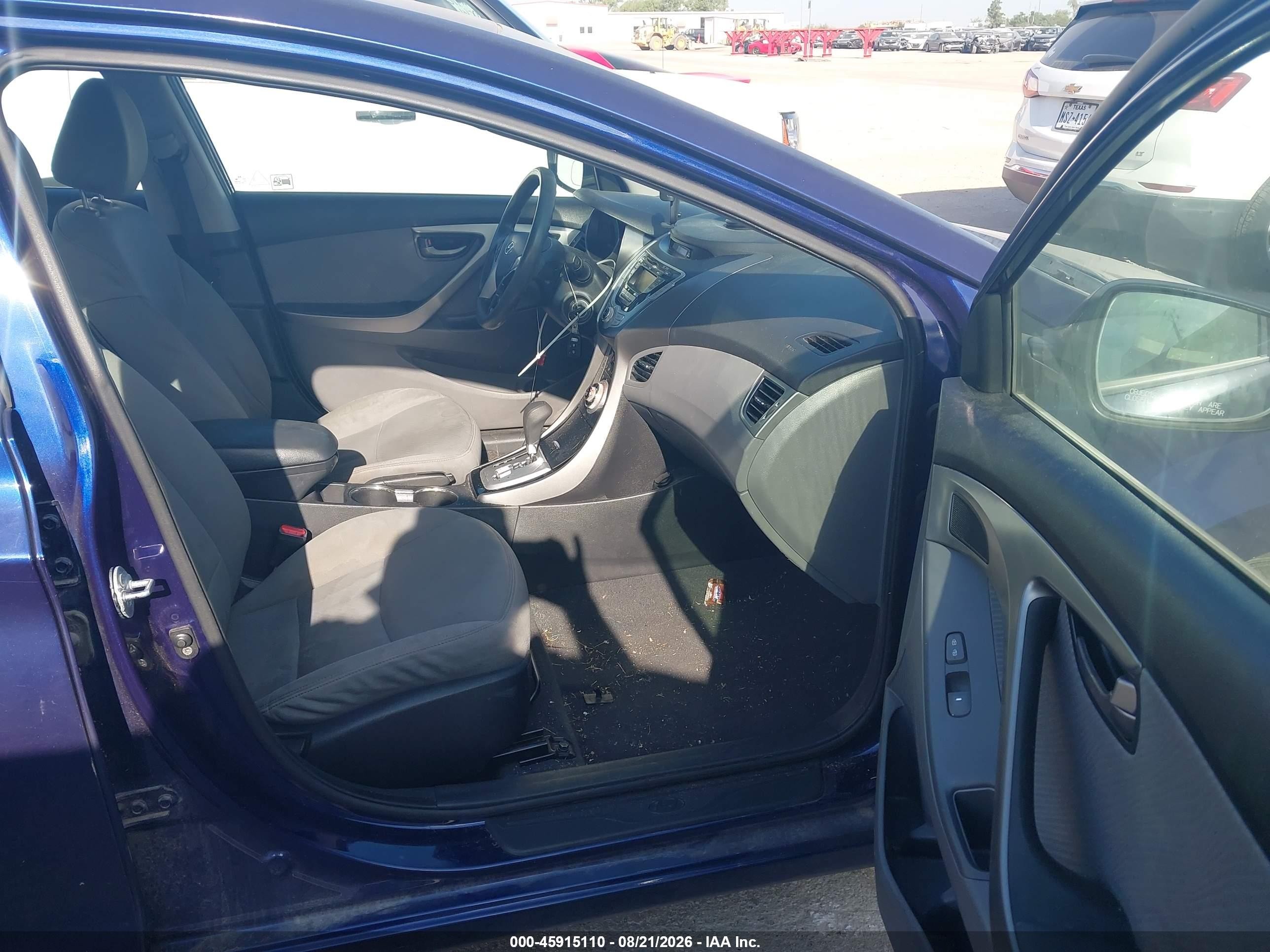 2012 Hyundai Elantra Gls Blue vin: 5NPDH4AE8CH064080