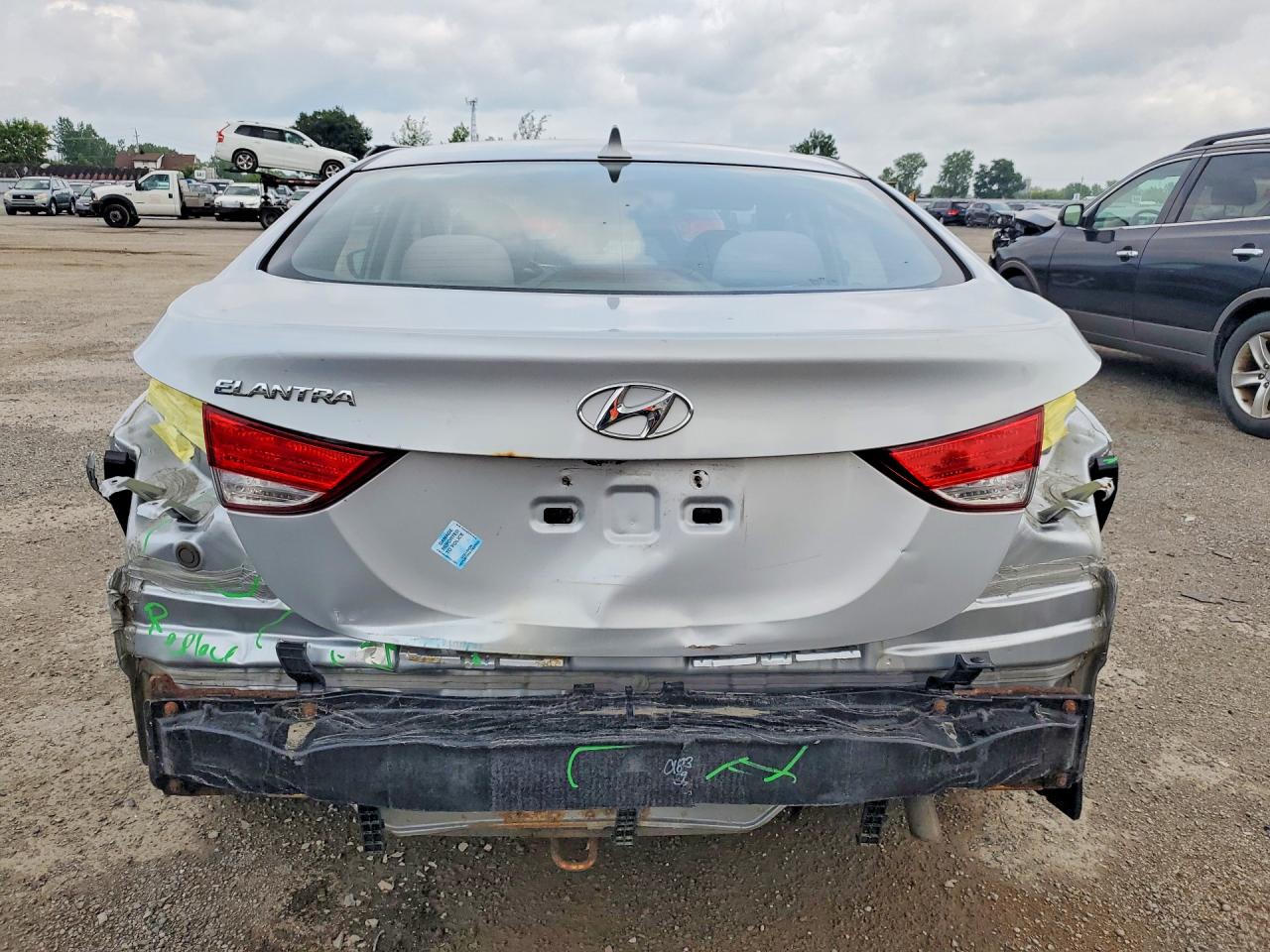 2012 Hyundai Elantra Gls Silver vin: 5NPDH4AE8CH069988
