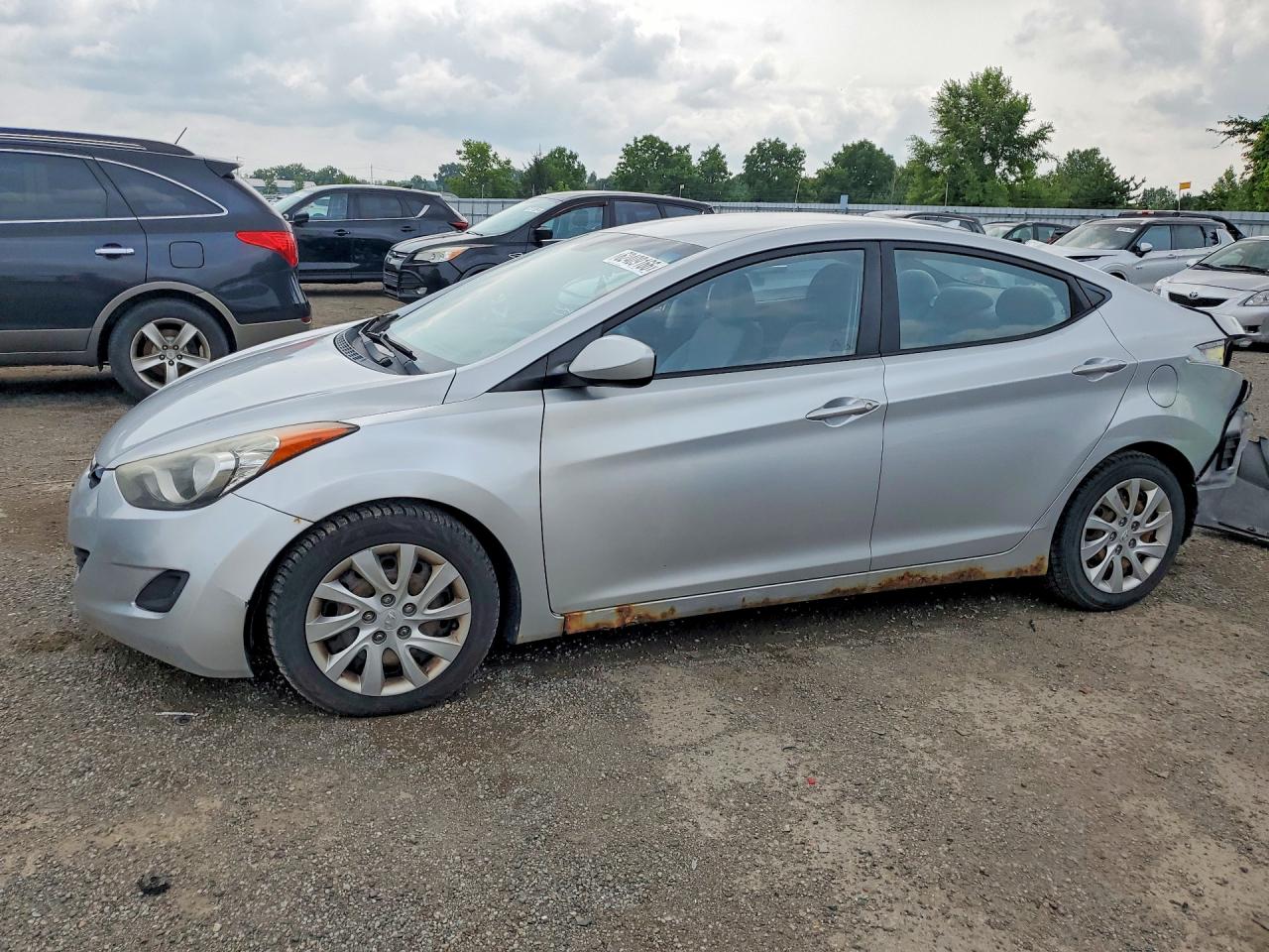 2012 Hyundai Elantra Gls Silver vin: 5NPDH4AE8CH069988