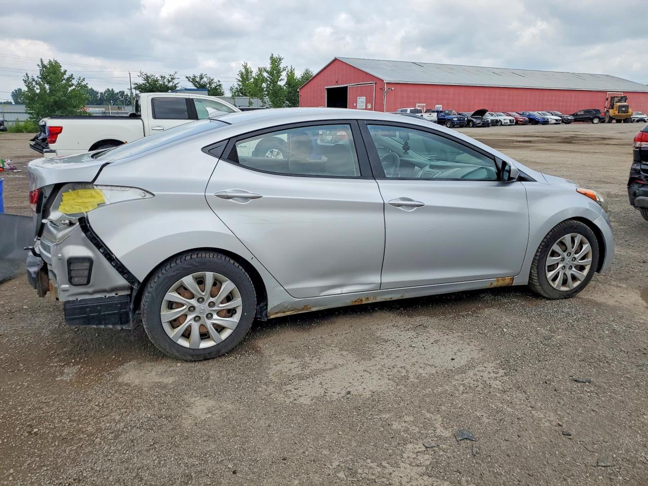 2012 Hyundai Elantra Gls Silver vin: 5NPDH4AE8CH069988