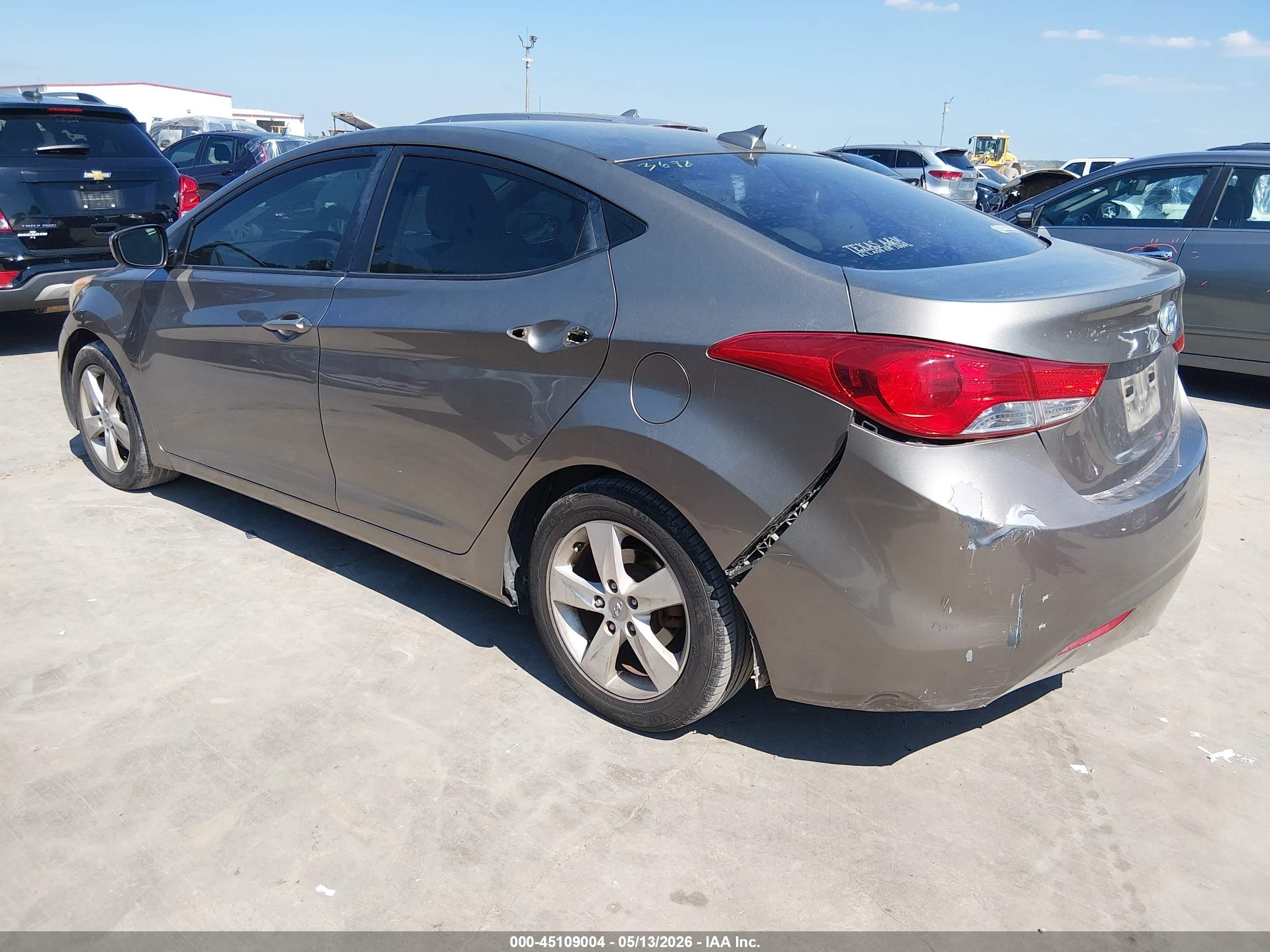 2012 Hyundai Elantra Gls Beige vin: 5NPDH4AE8CH073698
