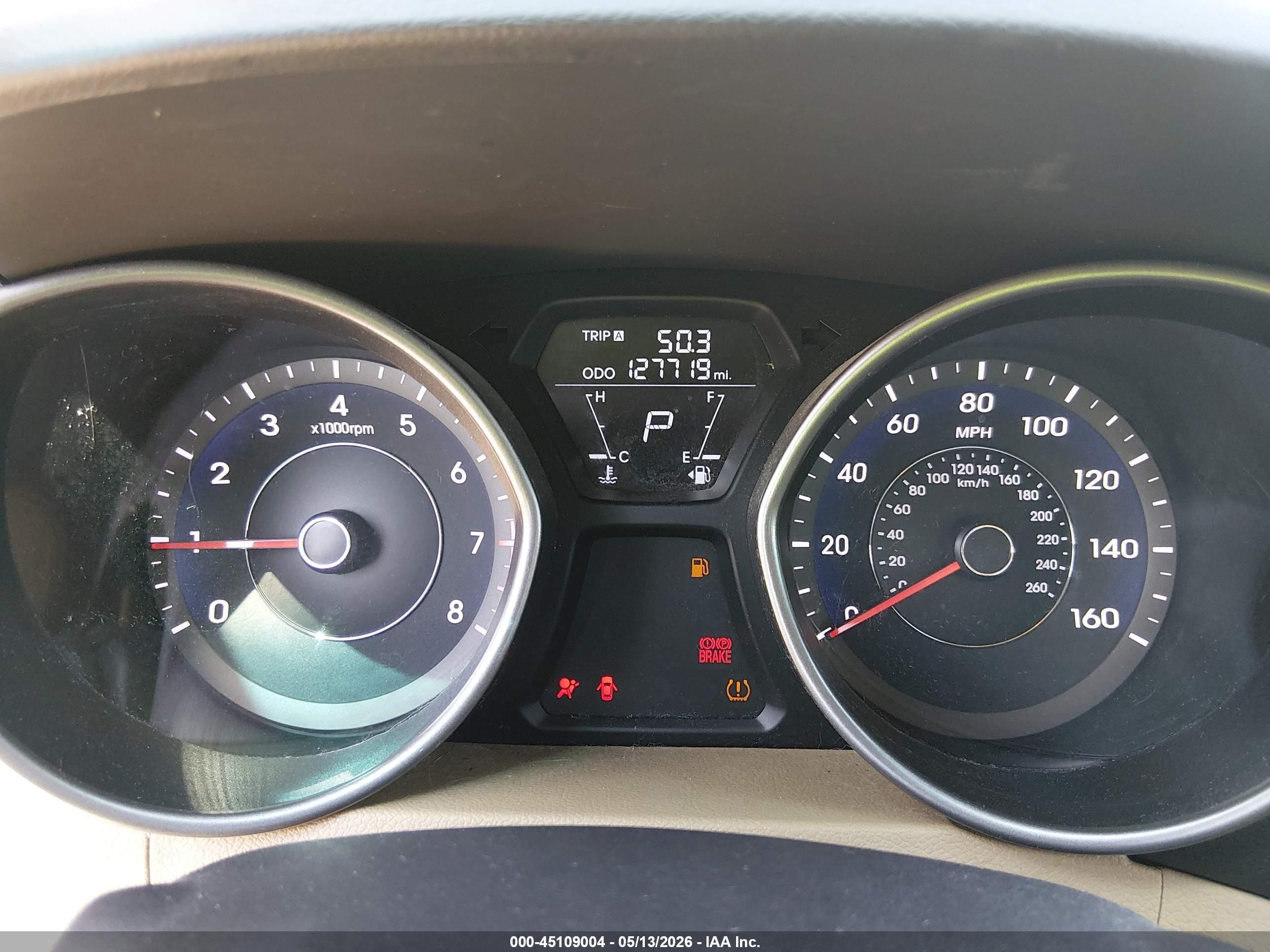 2012 Hyundai Elantra Gls Beige vin: 5NPDH4AE8CH073698