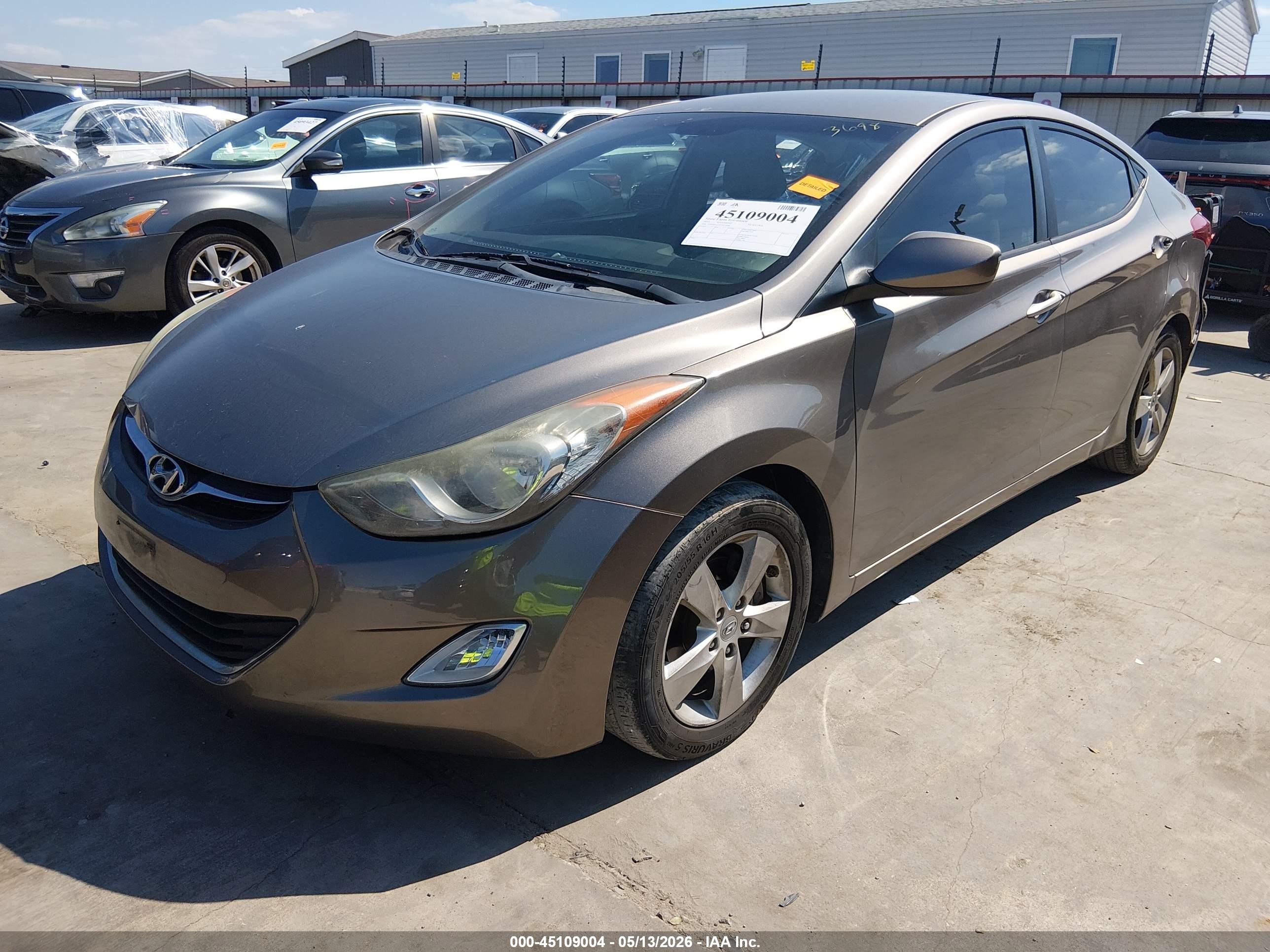 2012 Hyundai Elantra Gls Beige vin: 5NPDH4AE8CH073698