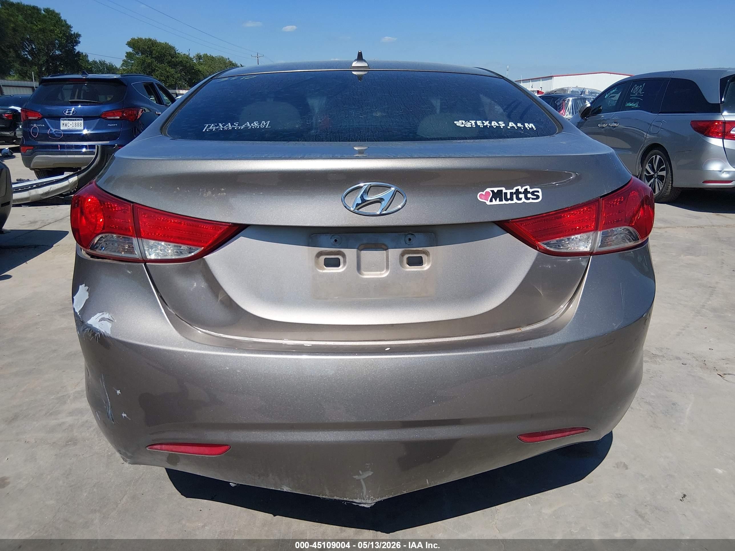 2012 Hyundai Elantra Gls Beige vin: 5NPDH4AE8CH073698