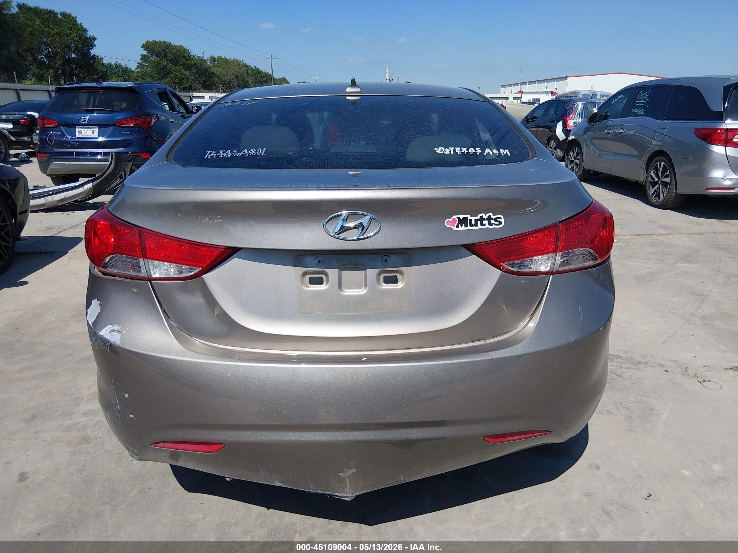 2012 Hyundai Elantra Gls Beige vin: 5NPDH4AE8CH073698