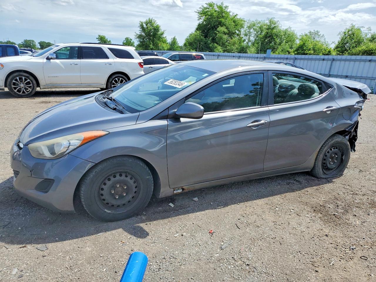 2012 Hyundai Elantra Gray vin: 5NPDH4AE8CH077170