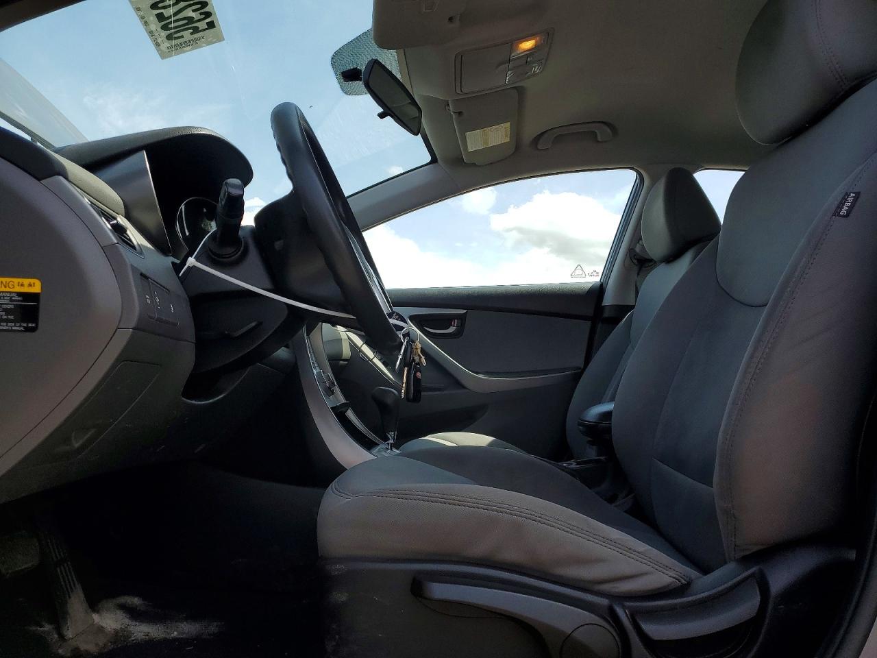 2012 Hyundai Elantra Gray vin: 5NPDH4AE8CH077170