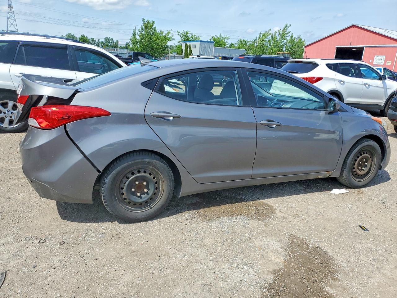 2012 Hyundai Elantra Gray vin: 5NPDH4AE8CH077170