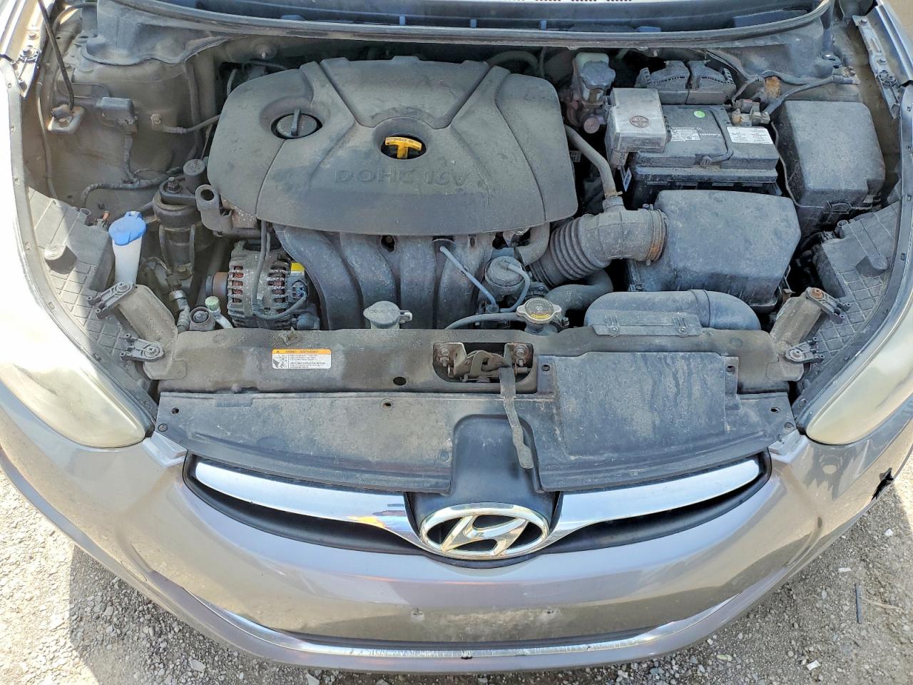 2012 Hyundai Elantra Gray vin: 5NPDH4AE8CH077170