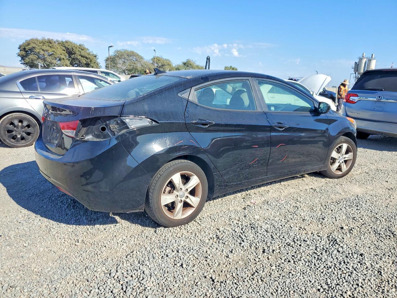 2012 Hyundai Elantra Gls Black vin: 5NPDH4AE8CH085463