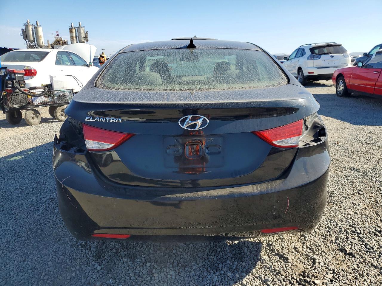 2012 Hyundai Elantra Gls Black vin: 5NPDH4AE8CH085463