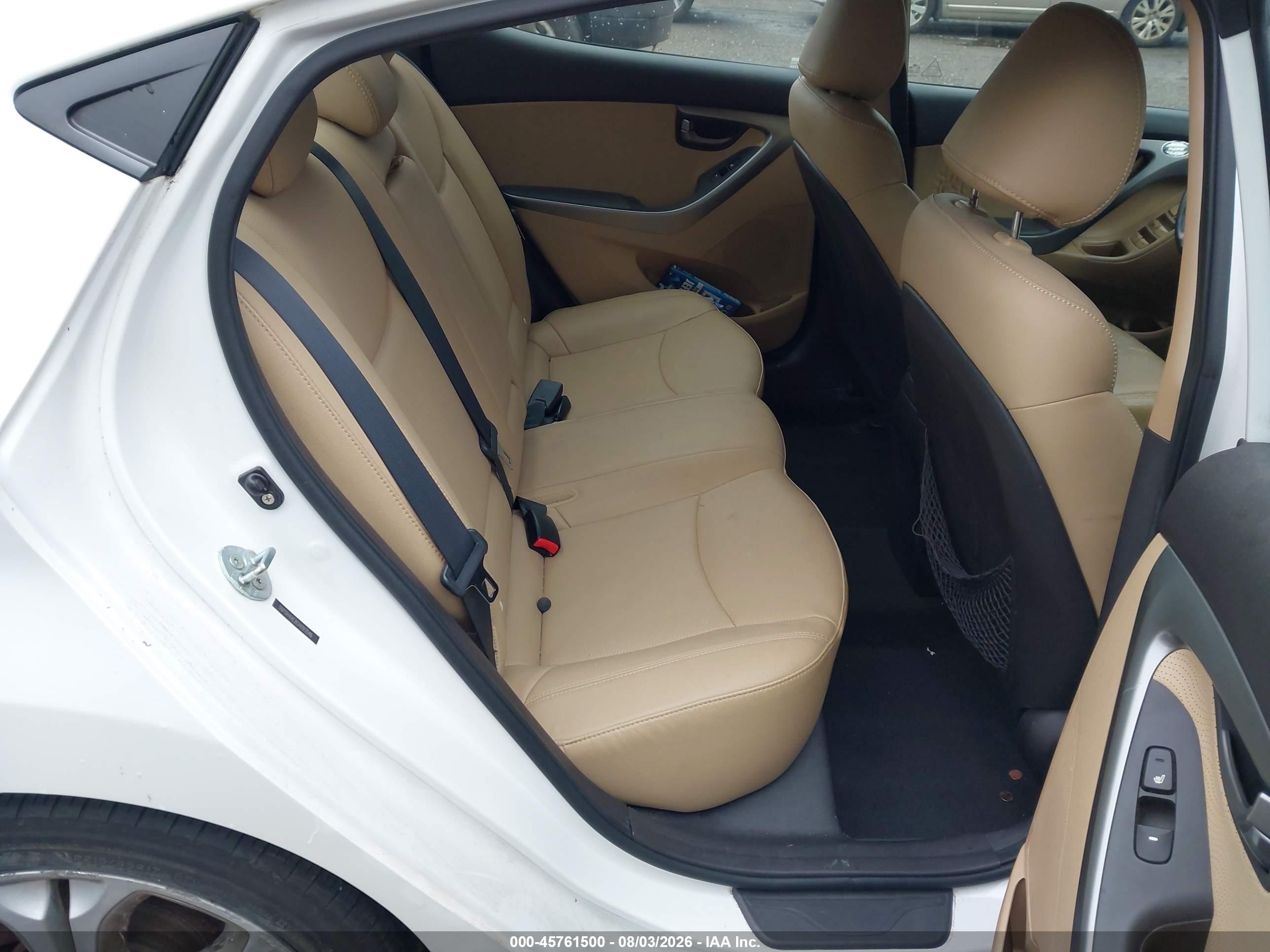 2012 Hyundai Elantra Limited White vin: 5NPDH4AE8CH093546