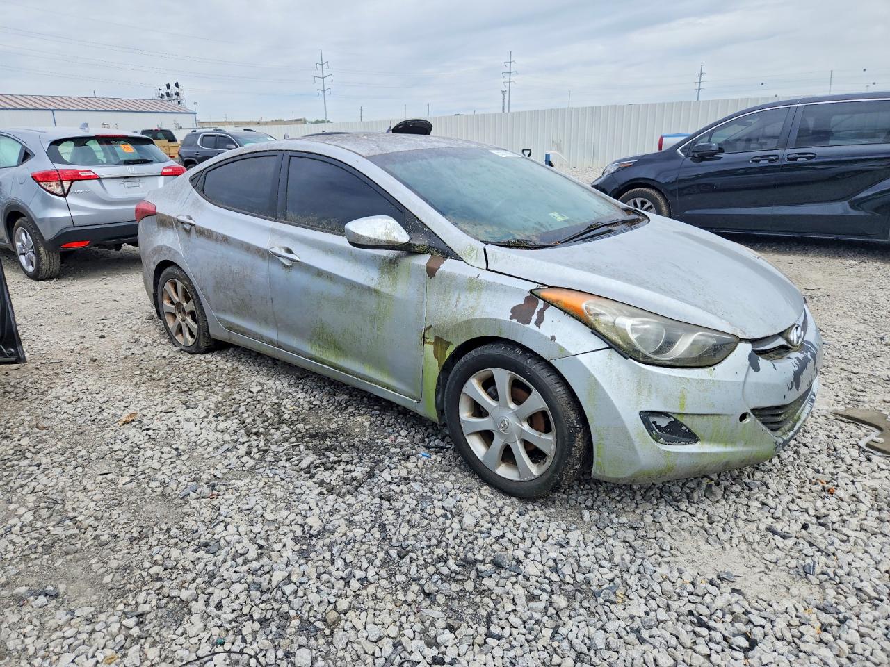 2012 Hyundai Elantra Серый vin: 5NPDH4AE8CH096172
