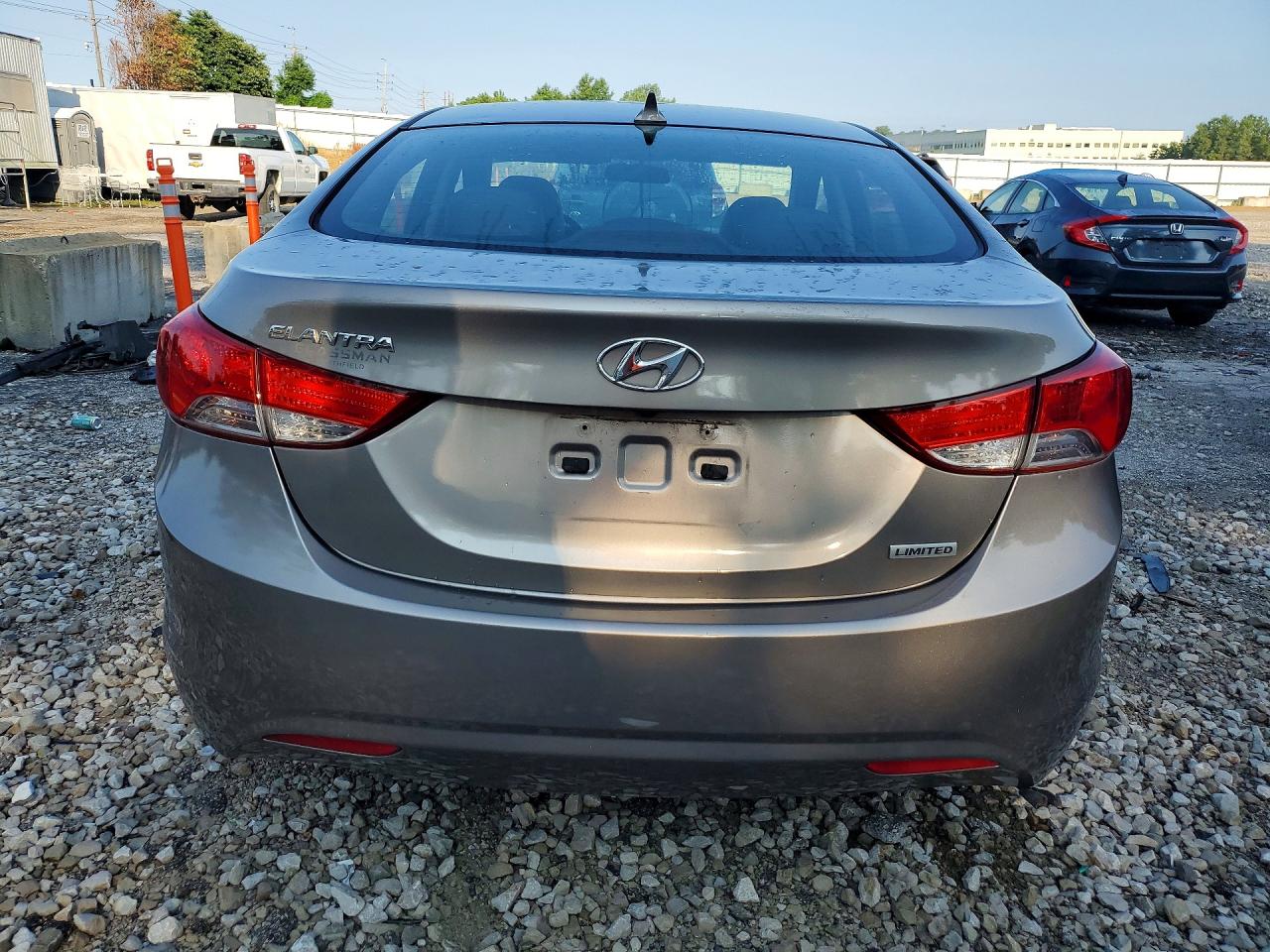 2012 Hyundai Elantra Limited Желто-коричневый vin: 5NPDH4AE8CH101452