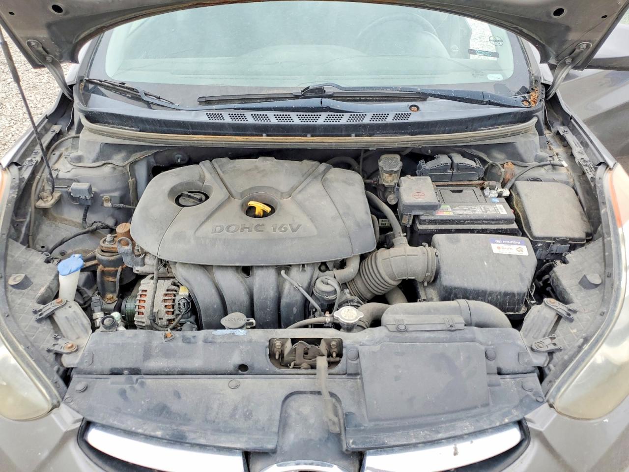 2012 Hyundai Elantra Gls Charcoal vin: 5NPDH4AE8CH102942