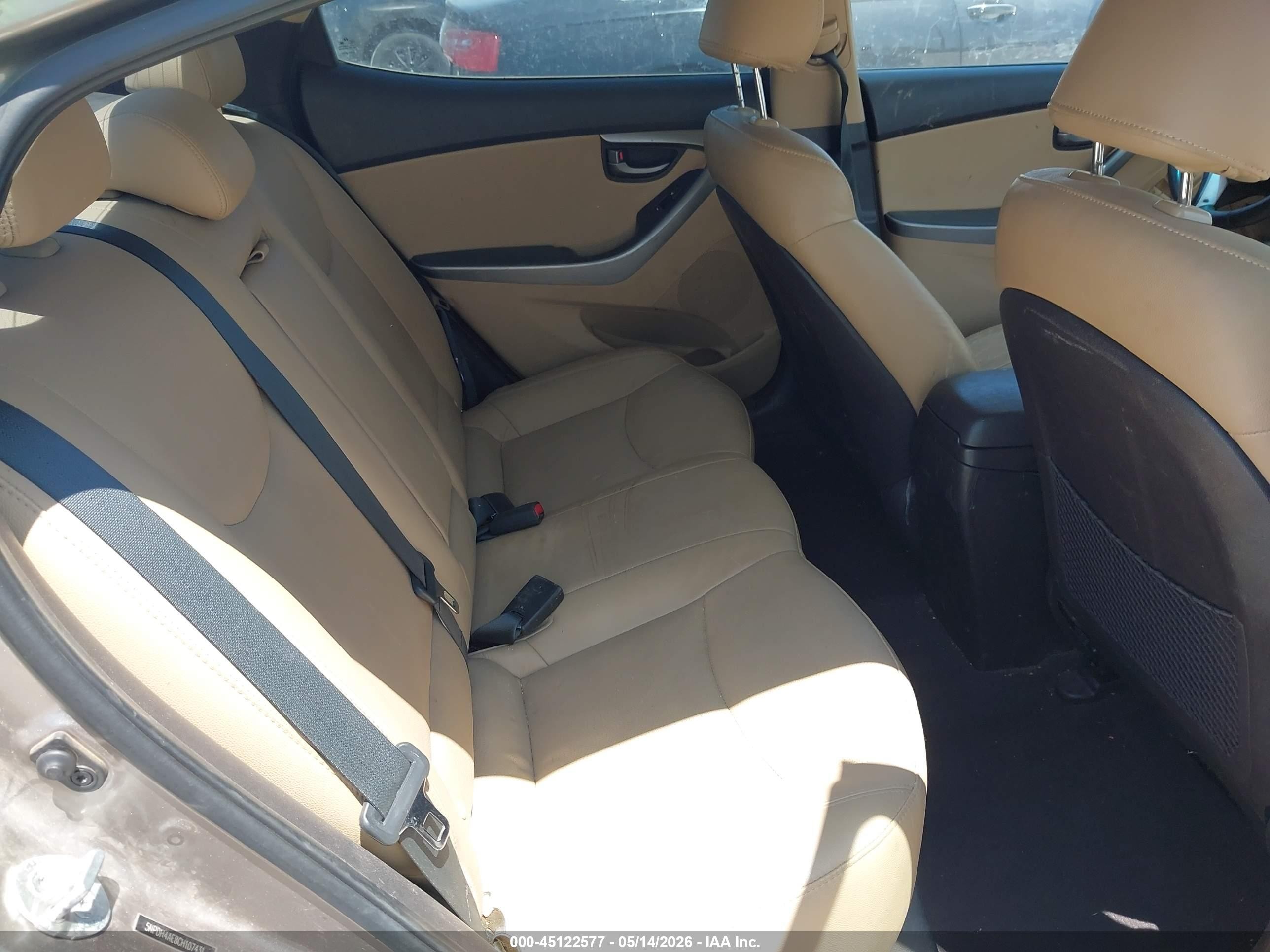 2012 Hyundai Elantra Limited Серебряный vin: 5NPDH4AE8CH107431