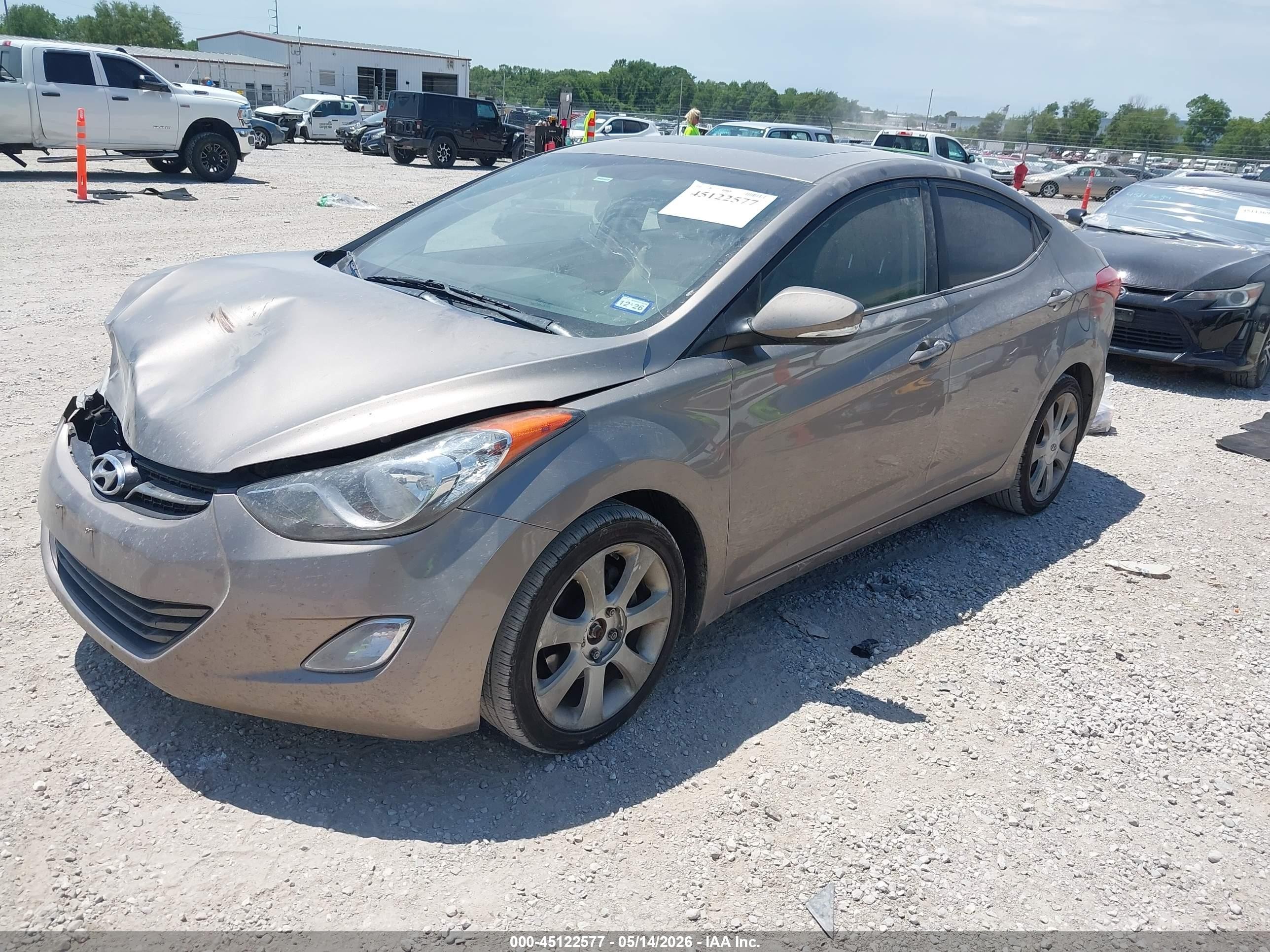 2012 Hyundai Elantra Limited Серебряный vin: 5NPDH4AE8CH107431